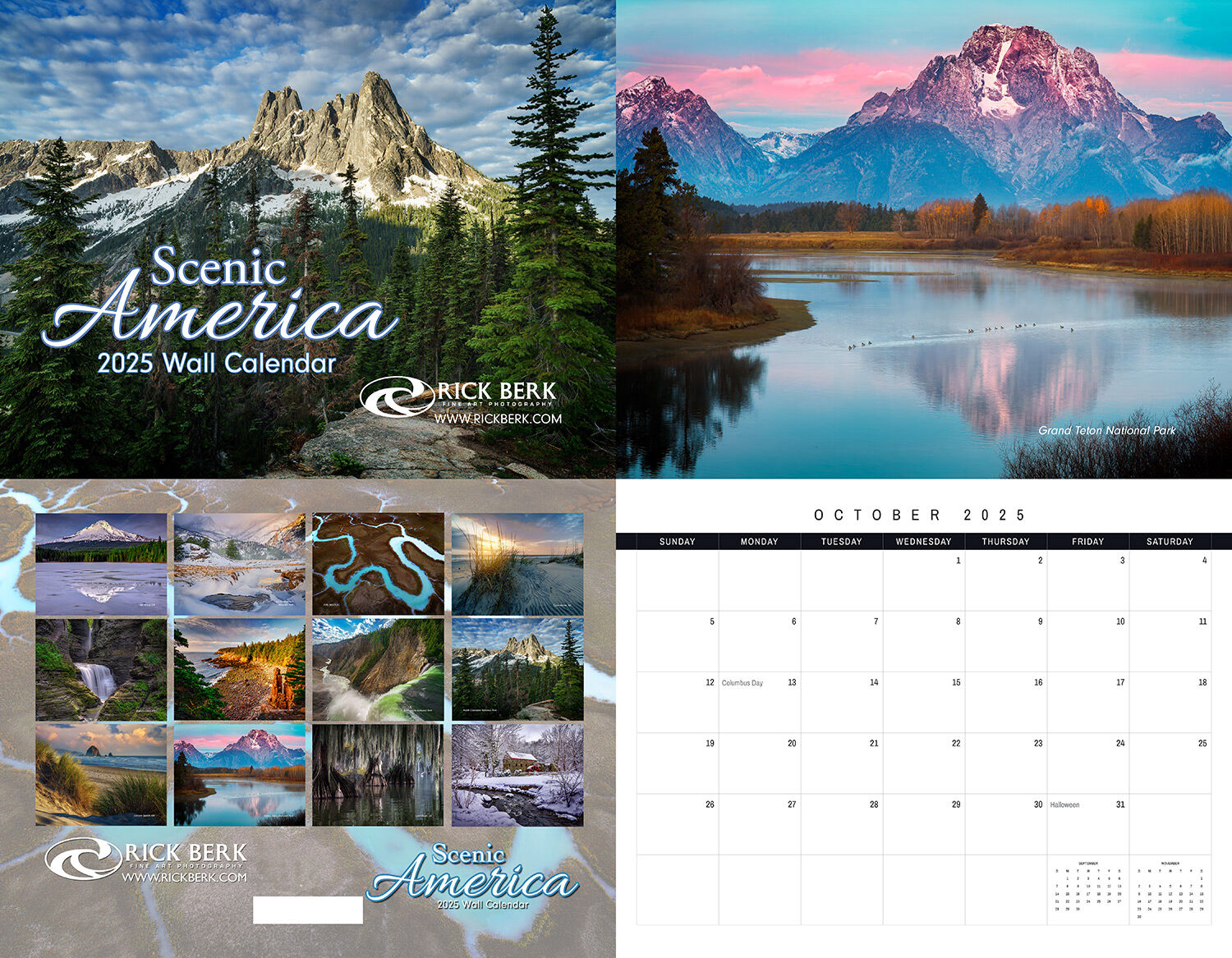 2025 Scenic America Wall Calendar | Rick Berk Fine Art Photography regarding Scenic America 2025 Calendar Printable