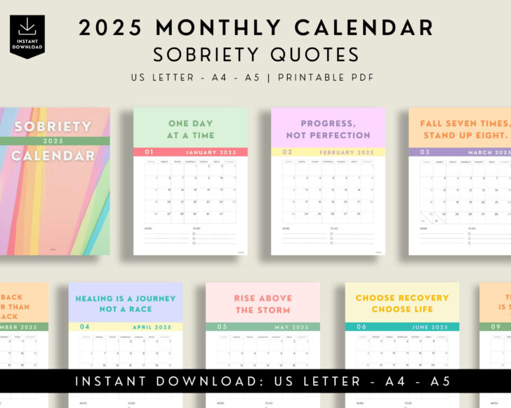 Pathways Quotes 2025 Calendar Printable
