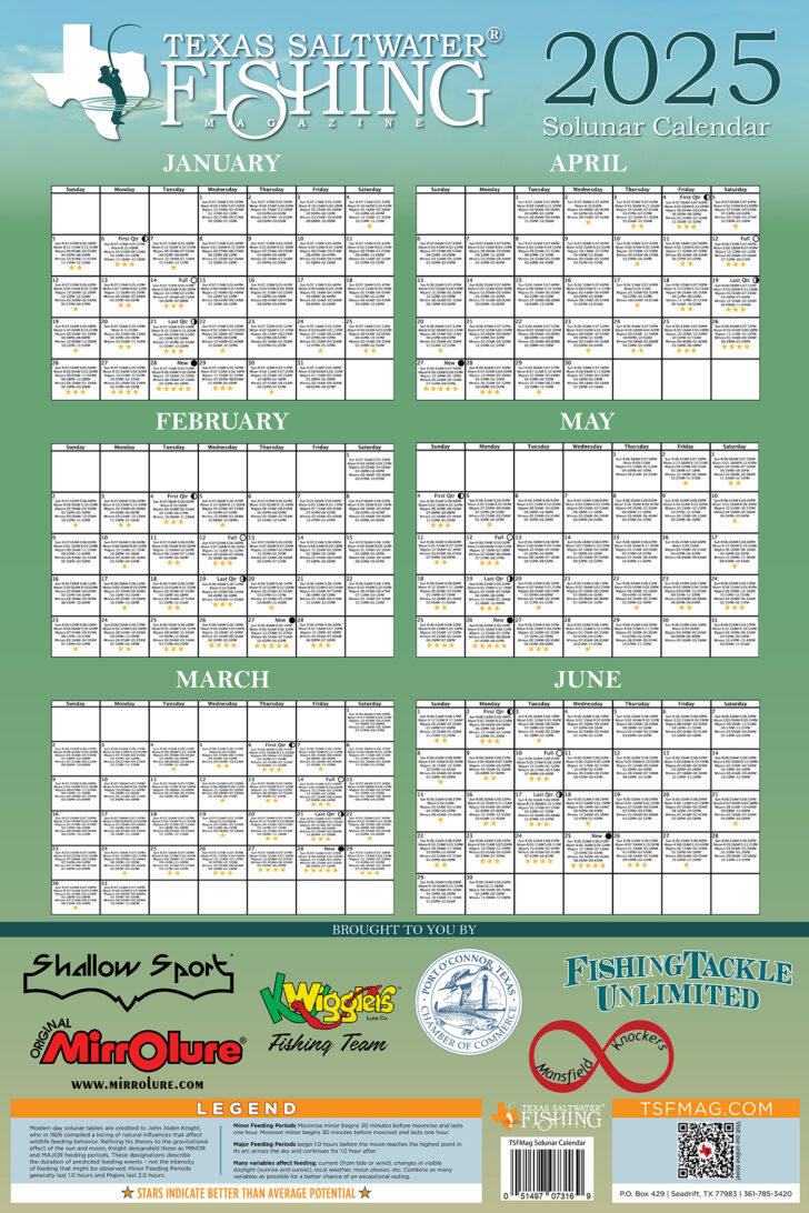 Texas Places 2025 Calendar Printable