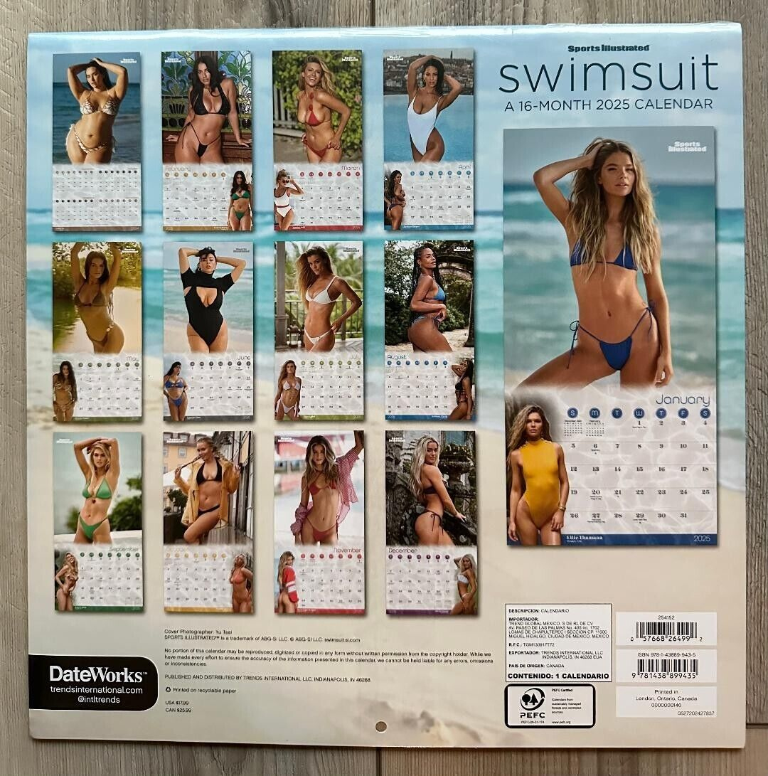 2025 Sports Illustrated Swimsuit Calendar 16-Month pertaining to Swimsuits Not Required 2025 Calendar Printable