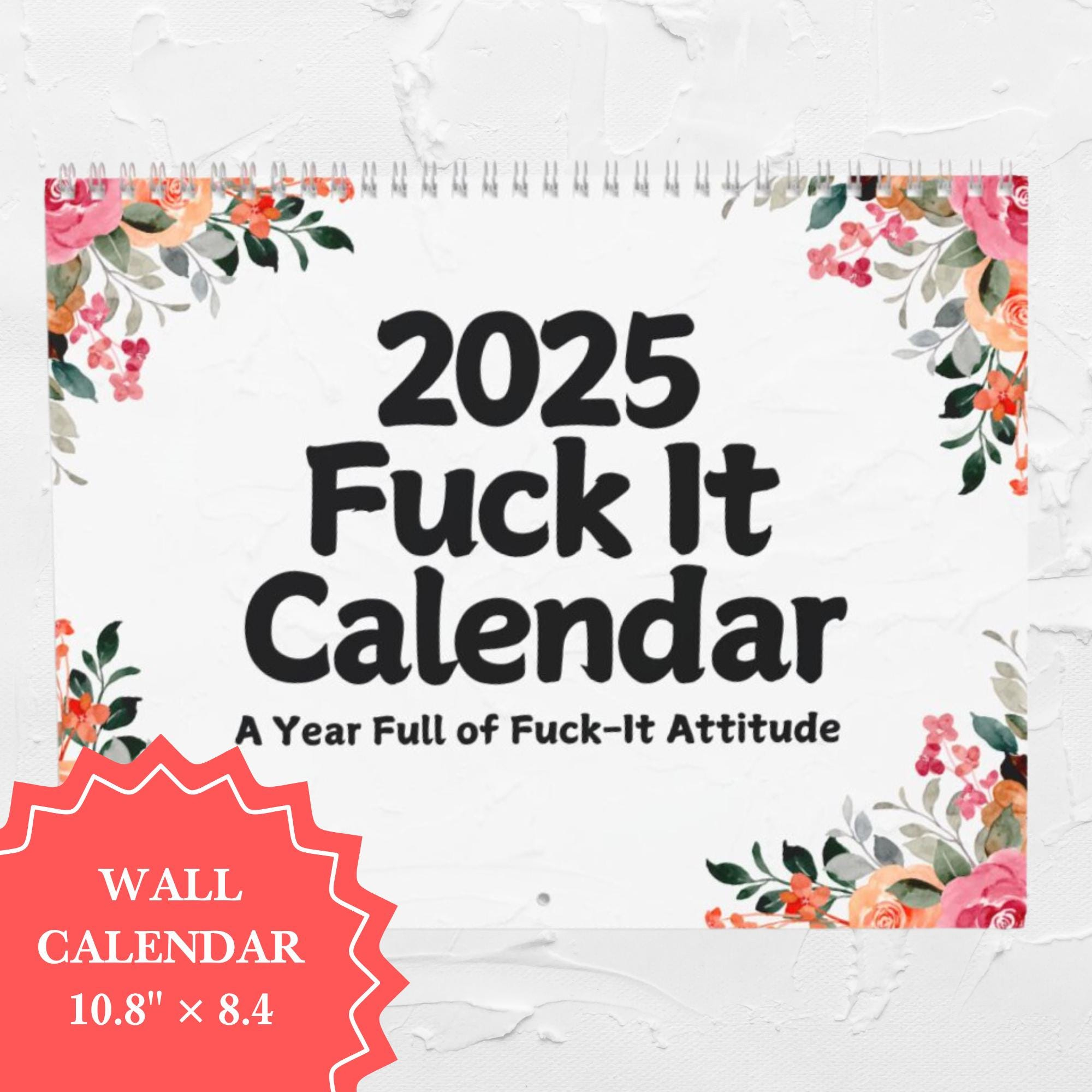 2025 Swear Calendar Printable - Etsy pertaining to Demotivational 2025 Calendar Printable