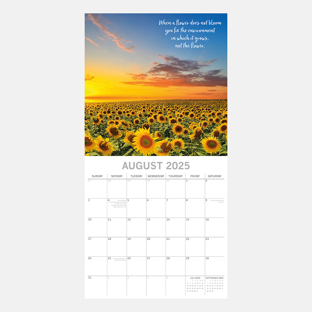2025 Tranquility Square Wall Calendar with regard to Tranquility 2025 Calendar Printable
