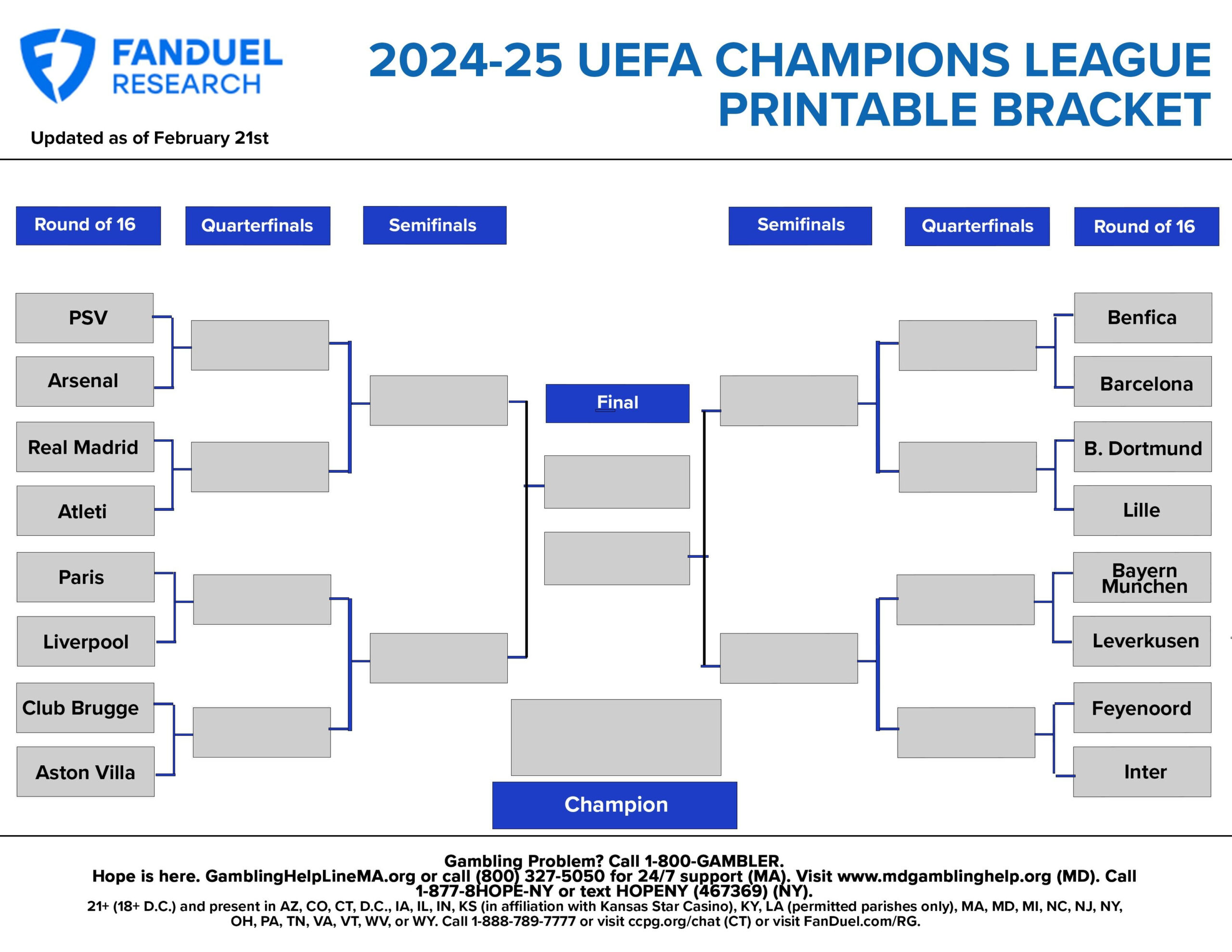2025 Uefa Champions League Printable Bracket: Teams, Schedule, And throughout Col Virginia Cavaliers 2025 Calendar Printable
