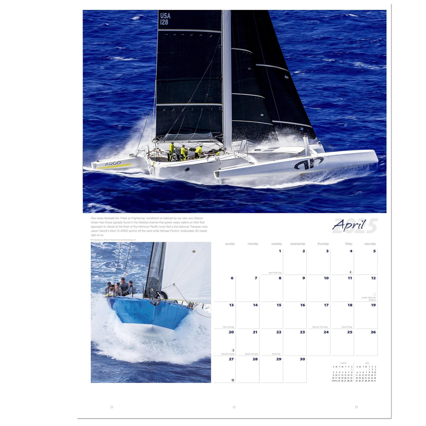 2025 Ultimate Sailing Calendar with Sailboats 2025 Calendar Printable