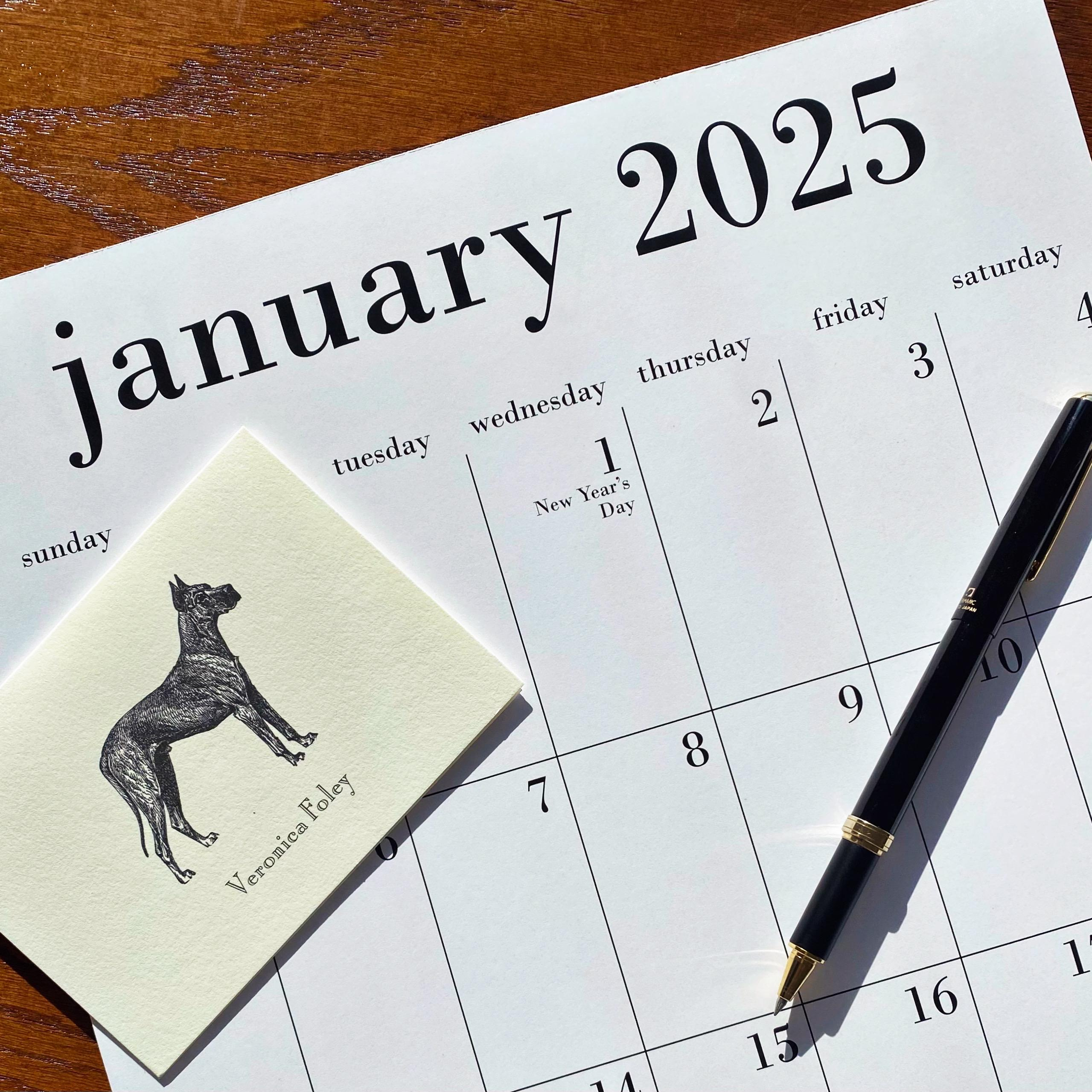2025 Wall Calendar - Etsy within Dog Dreams 2025 Calendar Printable