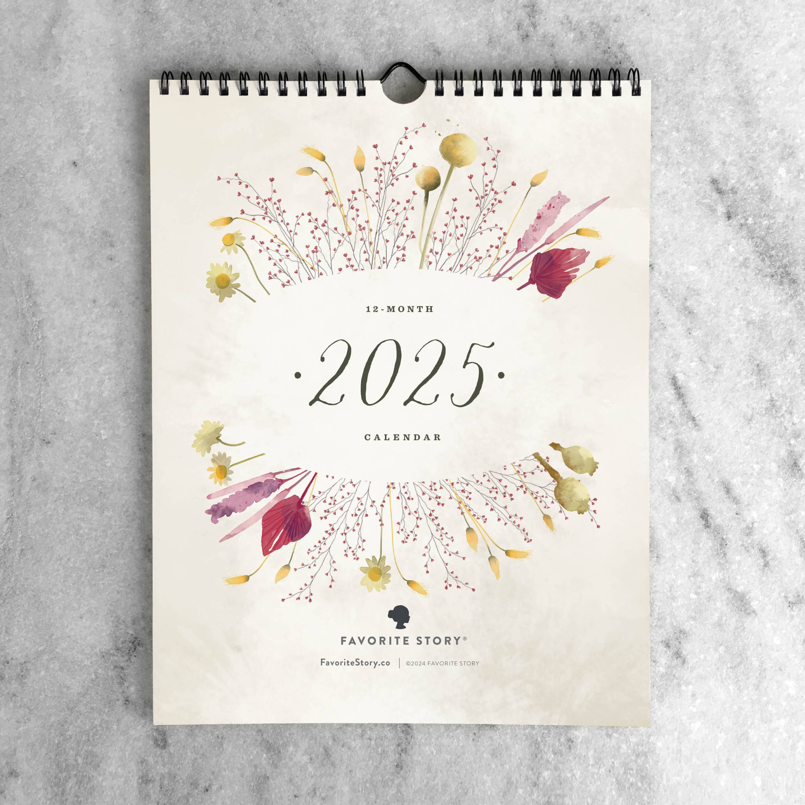 2025 Wall Calendar - Field Flowers inside Rust In Peace 2025 Calendar Printable