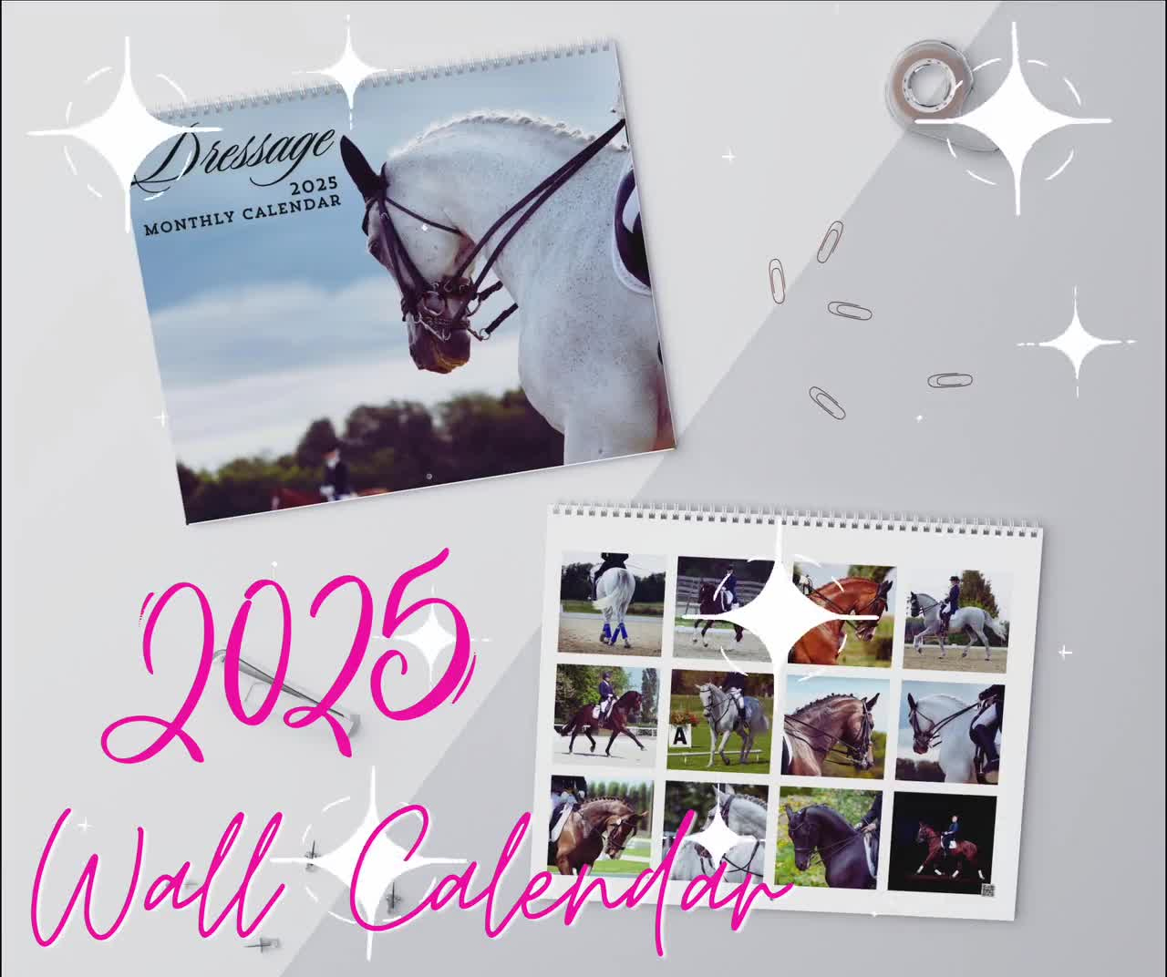 2025 Wall Calendar For Equestrian Dressage Enthusiasts. Christmas Gift For Equestrian Lovers And Horse Moms. Wall, Office Decor Idea. within Dressage 2025 Calendar Printable