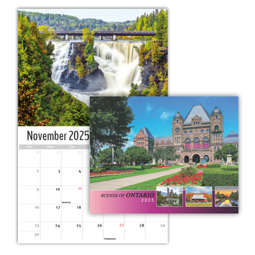 2025 Wall Calendar | Ontario Scenic throughout Ontario Northern 2025 Calendar Printable