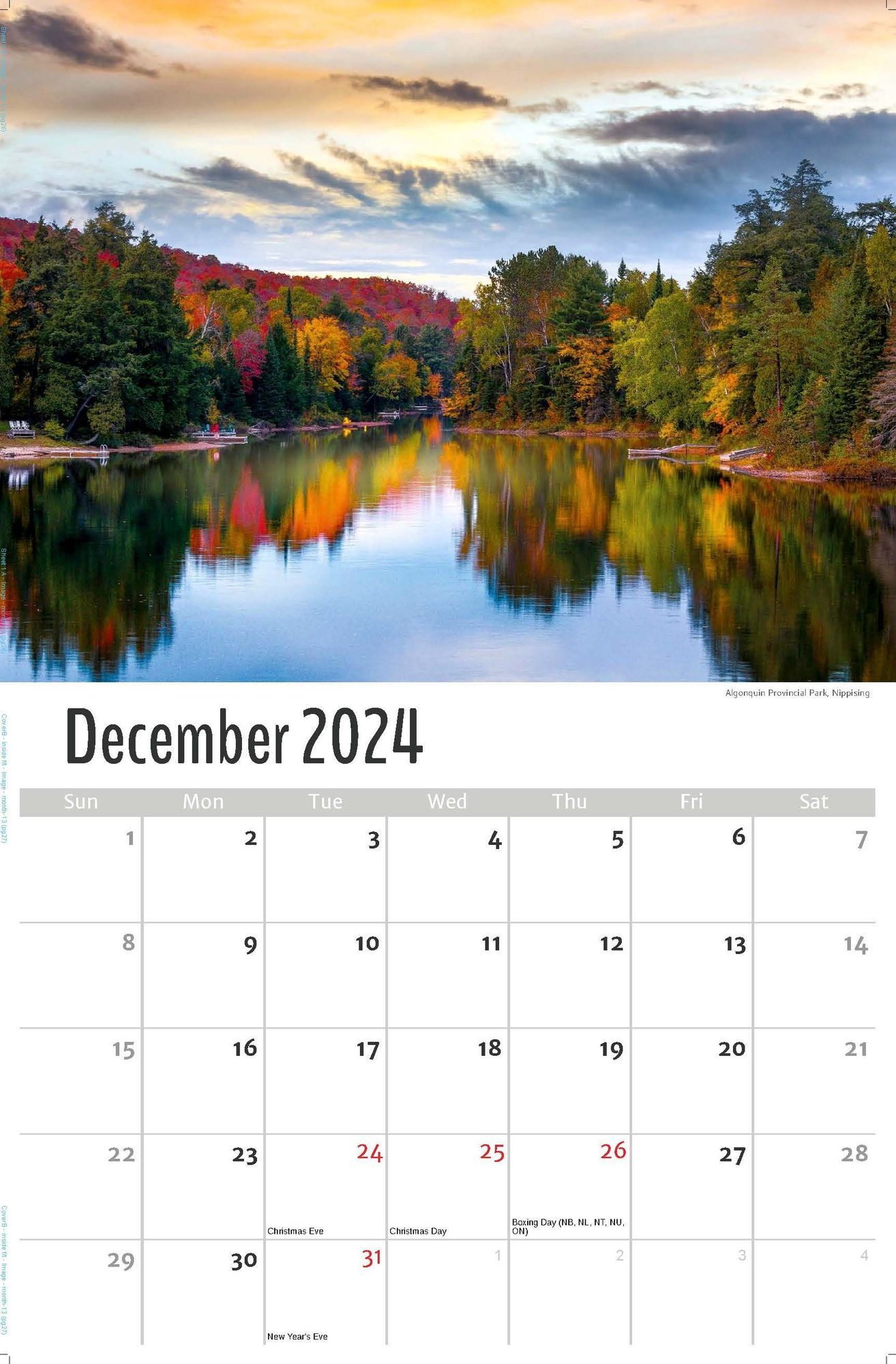 2025 Wall Calendar | Ontario Scenic with Ontario Northern 2025 Calendar Printable