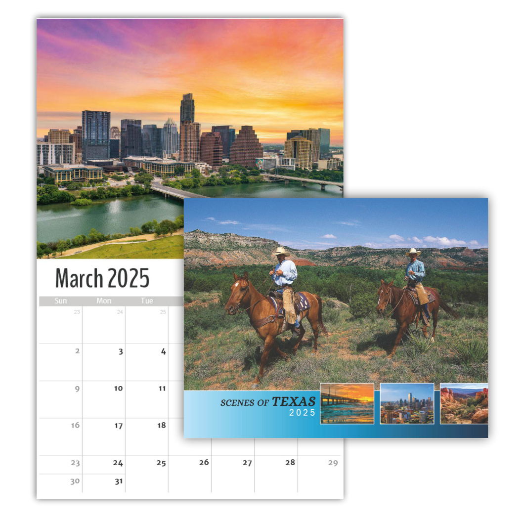 2025 Wall Calendar | Texas State Scenic pertaining to Texas Wild And Scenic 2025 Calendar Printable