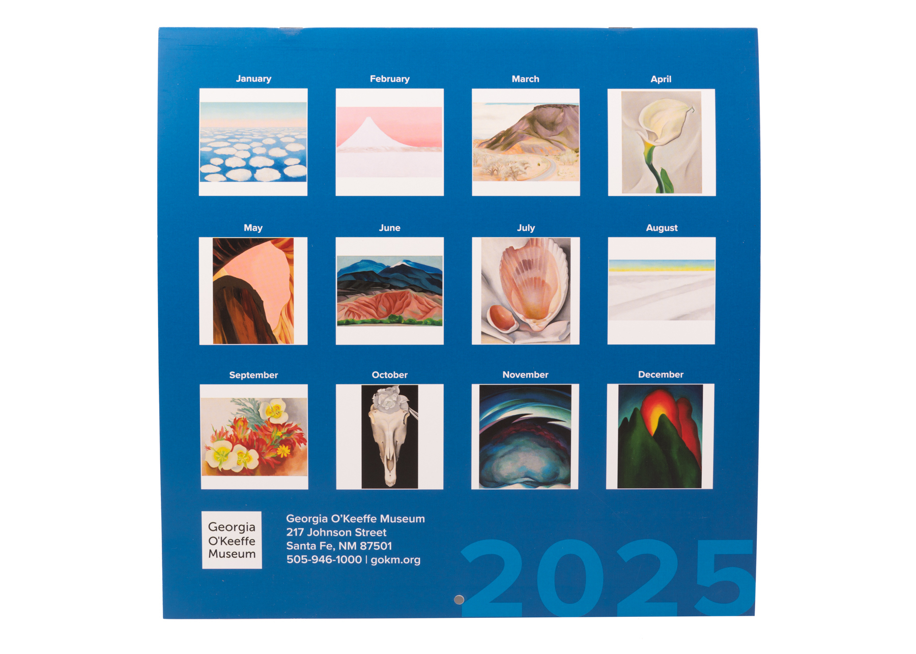 2025 Wall Calendar - The Georgia O&amp;#039;Keeffe Museum throughout Georgia Okeeffe 2025 Calendar Printable