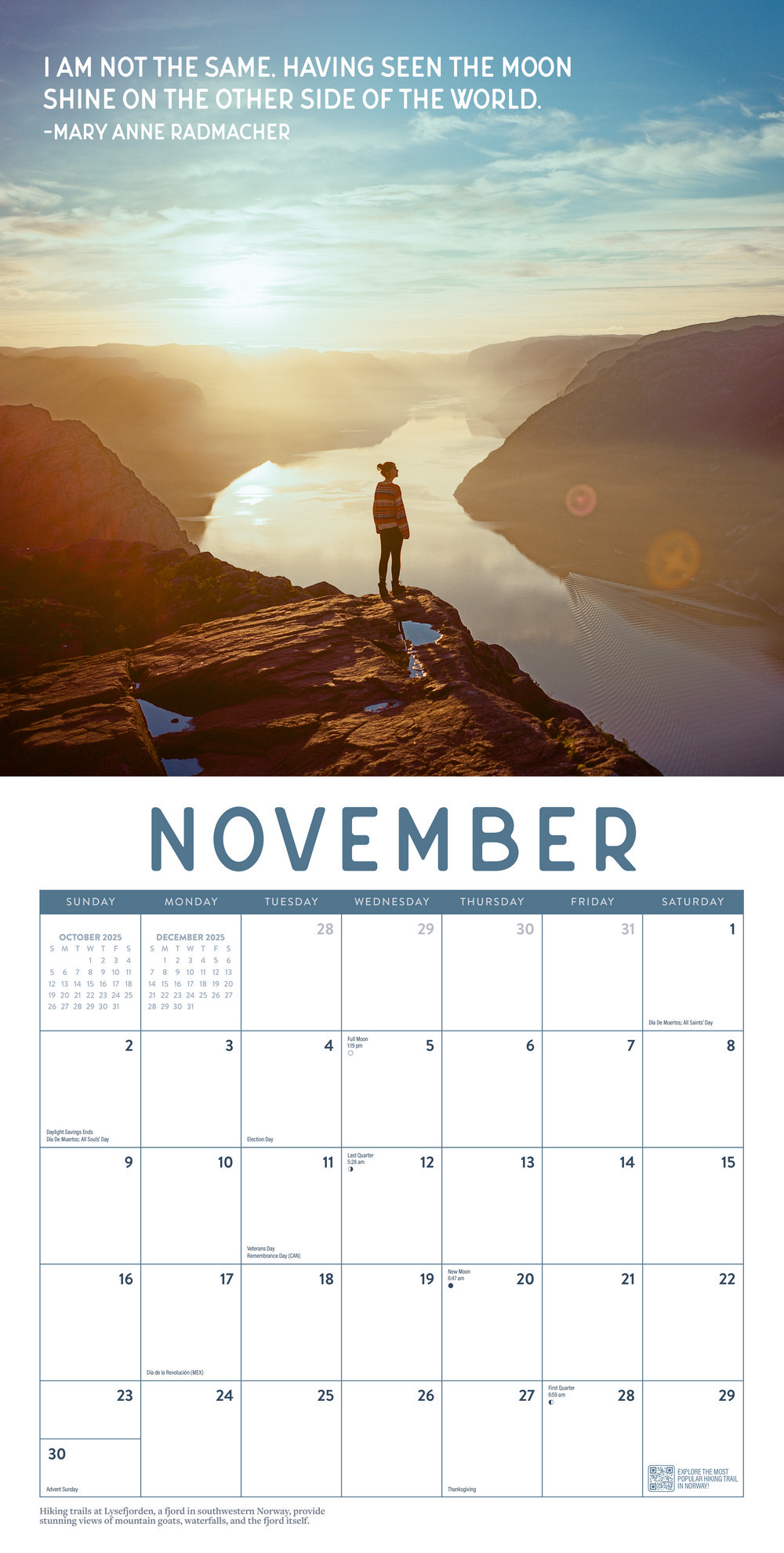 2025 Wanderlust Interactive Wall Calendar - Marble City Press intended for Wanderlust 2025 Calendar Printable