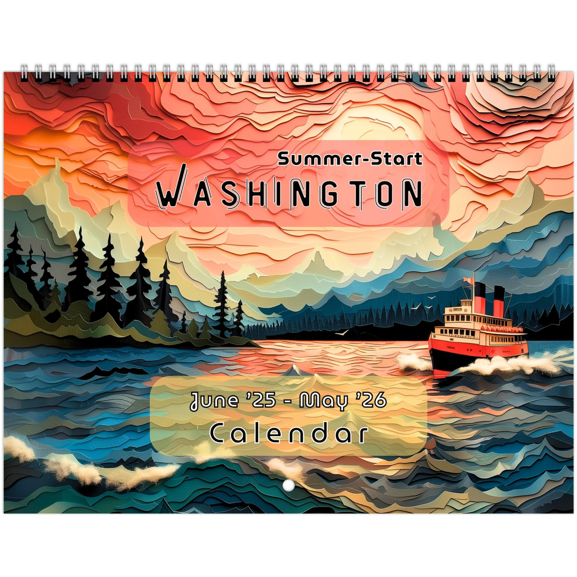 2025 Washington State Calendar - Etsy with regard to Evergreen State Washington Places 2025 Calendar Printable