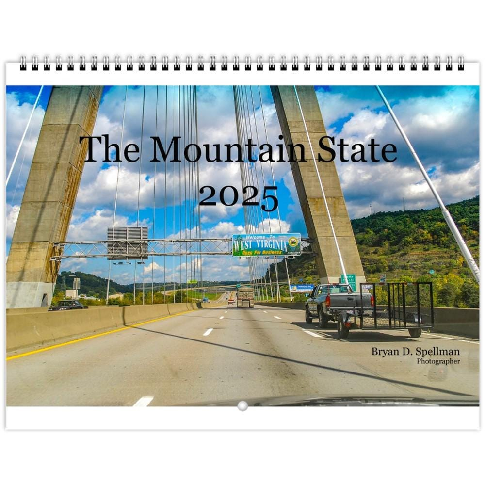 2025 West Virginia Wall Calendar, 12 Months Of Appalachian Photography, Mountain State Gift, Scenic Nature &amp;amp; Landmark Photos throughout Virginia Wild and Scenic 2025 Calendar Printable