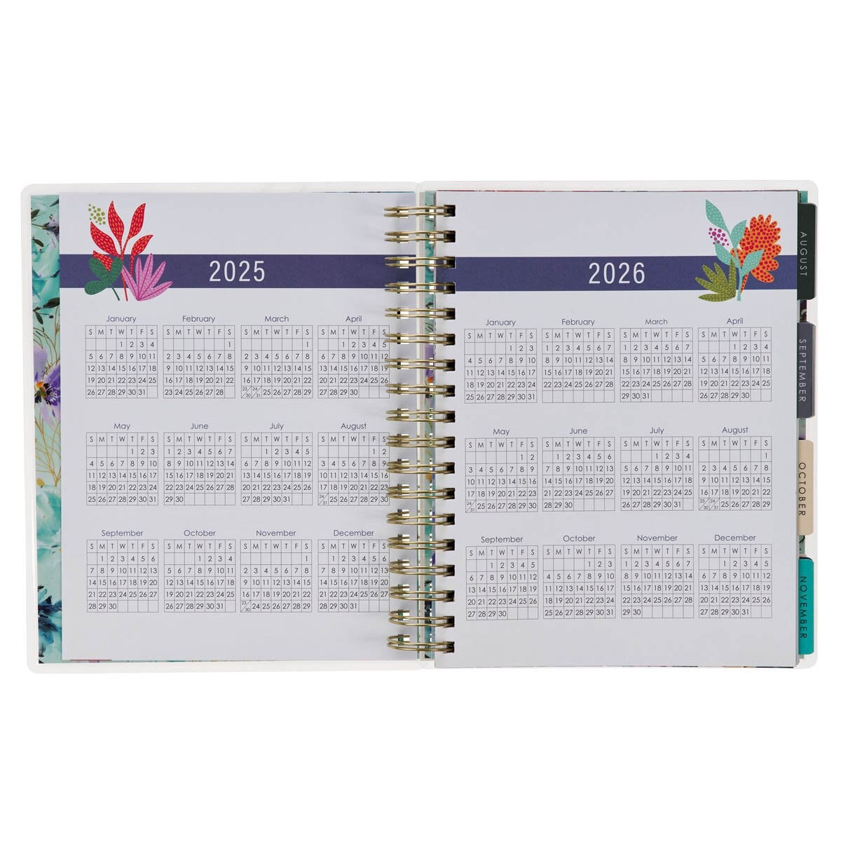 2025 Wire 18 Month Planner Thankful Grateful Blessed within Grateful Thankful Blessed 2025 Calendar Printable
