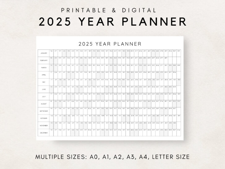 Vintage Maps Square 2025 Calendar Printable
