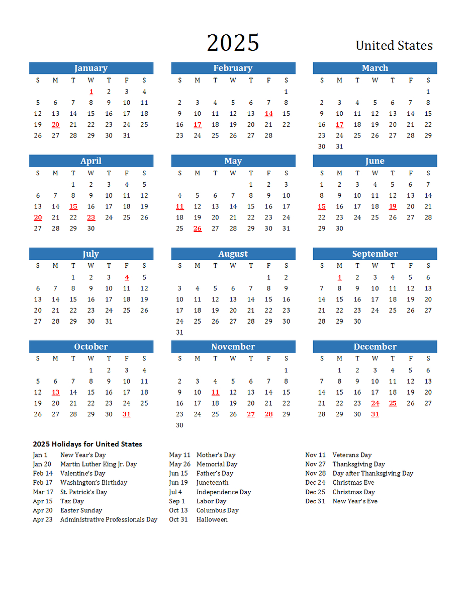 2025 Yearly Calendar Poster No Frame, 2025 Yearly Calendar Poster throughout Body Art Special Value 2025 Calendar Printable
