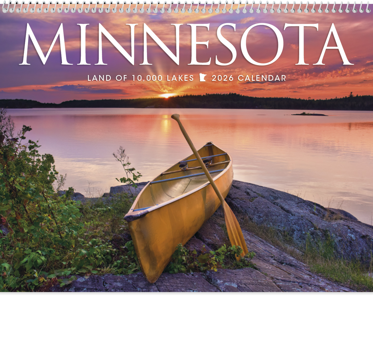 2026 Minnesota Calendar | 11&amp;quot; X 19&amp;quot; Imprinted Spiral Bound; Drop regarding Land Of 10000 Lakes Minnesota 2025 Calendar Printable