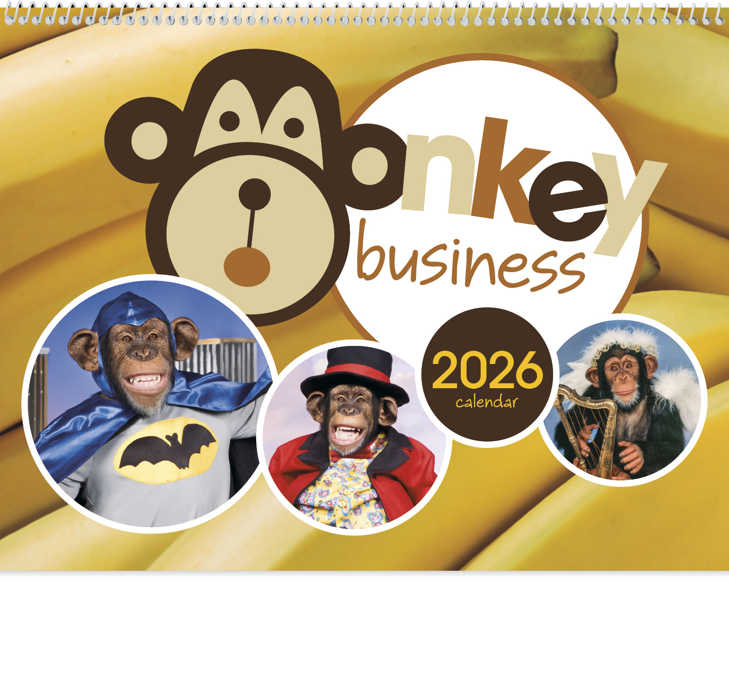 2026 Monkey Business Calendar | 11&amp;quot; X 19&amp;quot; Imprinted Spiral Bound within Monkey Business 2025 Calendar Printable