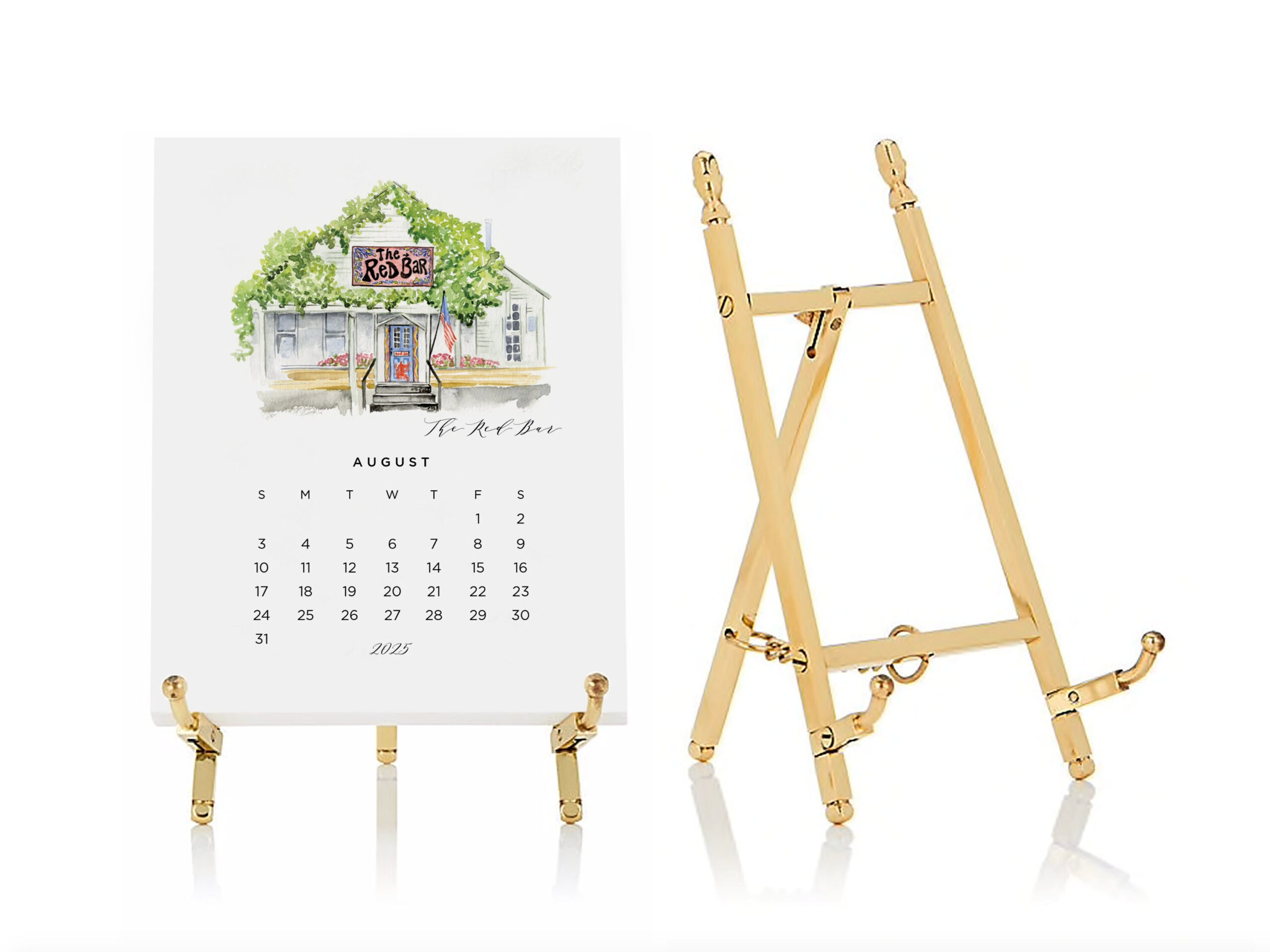 30A Florida&amp;#039;S Gulf Coast 12 Month 2025 Desk Calendar - Watercolor for Gulf Mobile Ohio 2025 Calendar Printable