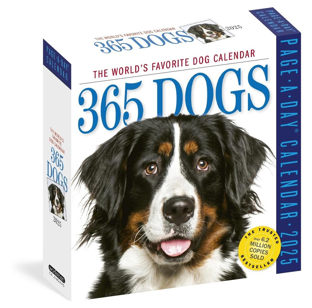 365 Dogs Page-A-Day® Calendar 2025Workman Calendars inside Just Bernese Mountain Dogs 2025 Calendar Printable