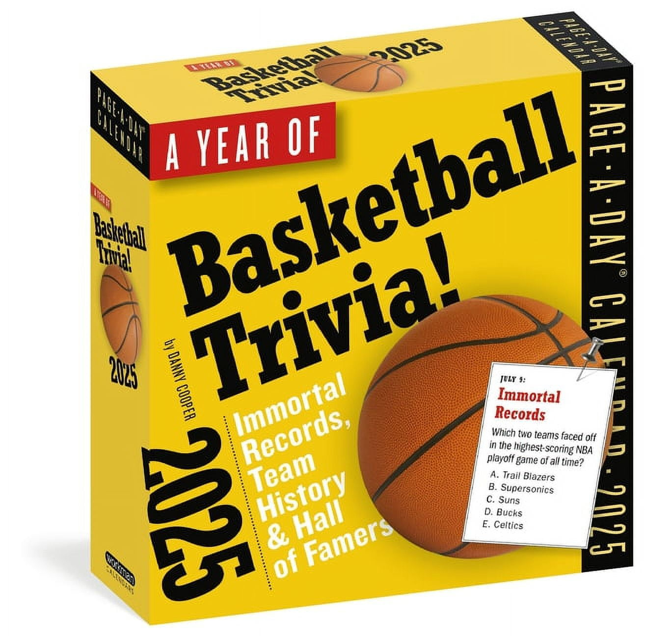 A Year Of Baseball Trivia Page-A-Day® Calendar 2025 : Immortal in Baseball Trivia 2025 Calendar Printable