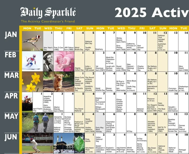 June Activity Calendar For Seniors 2025
