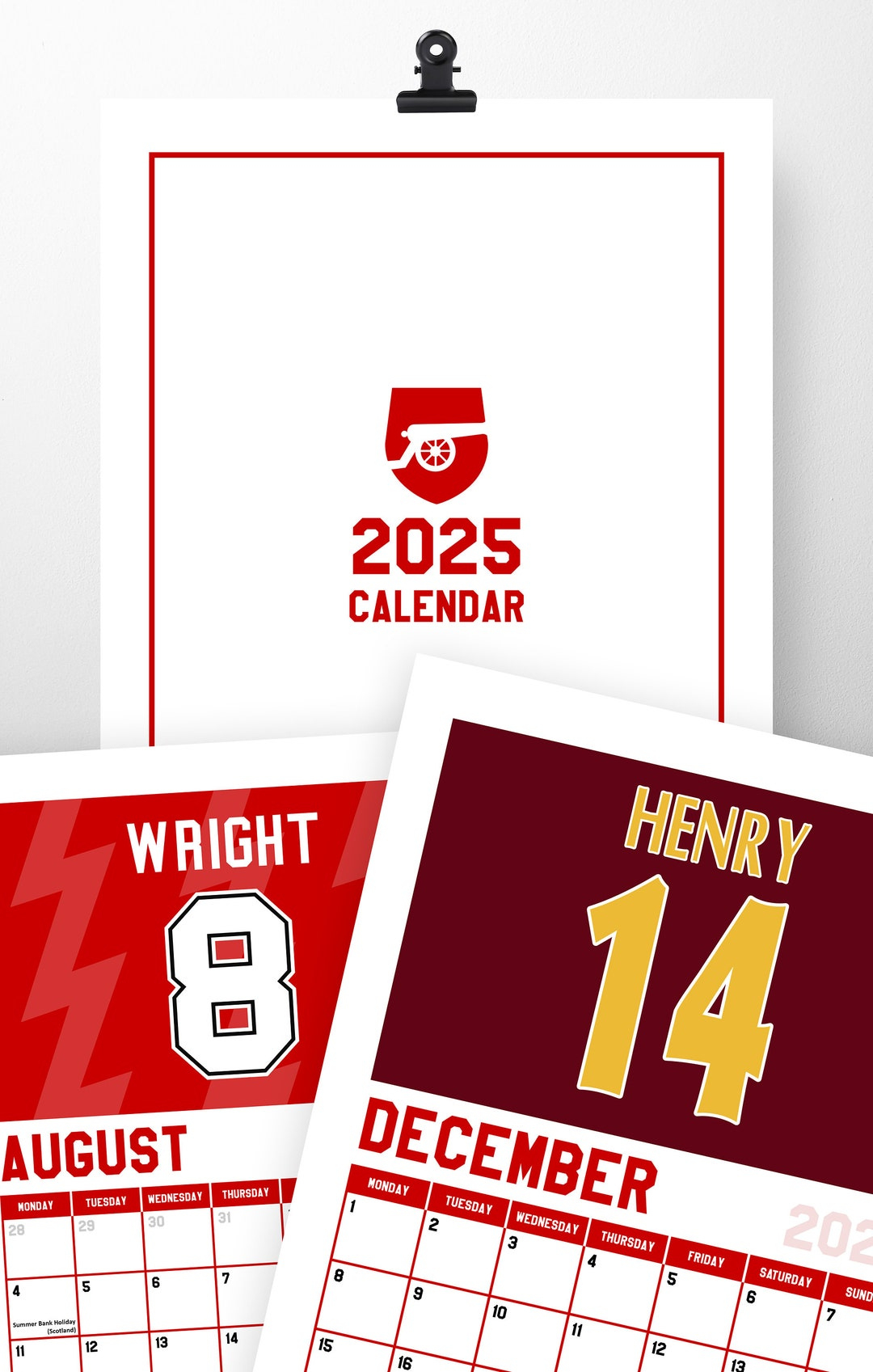 Afc | 2025 Calendar | Club Legends | A4 Calendar | Wall Calendar intended for Arsenal Legends 2025 Calendar Printable