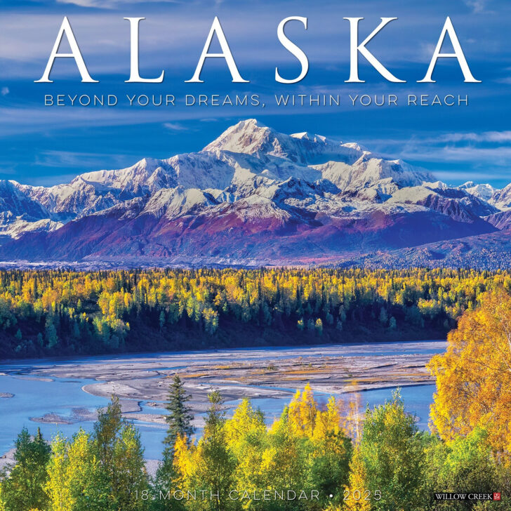 Alaska Wilderness 2025 Calendar Printable