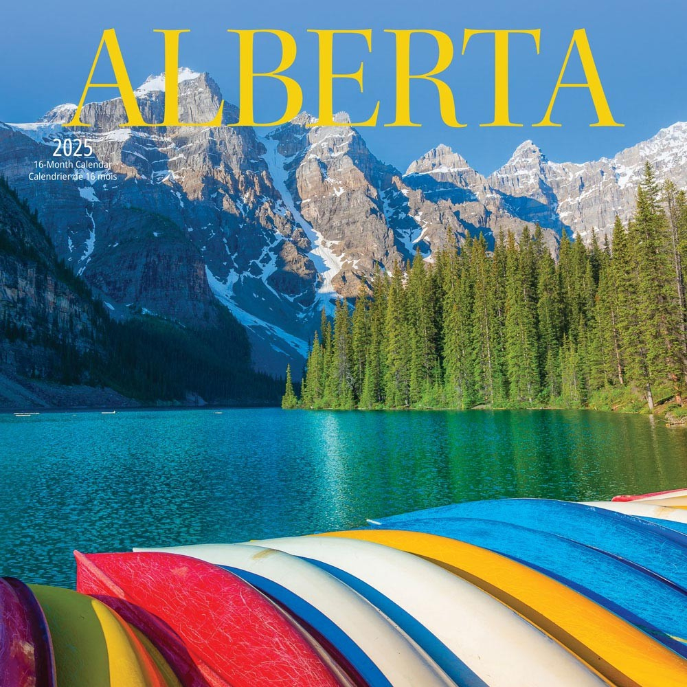 Alberta | 2025 12 X 24 Inch Monthly Square Wall Calendar regarding Alberta 2025 Calendar Printable