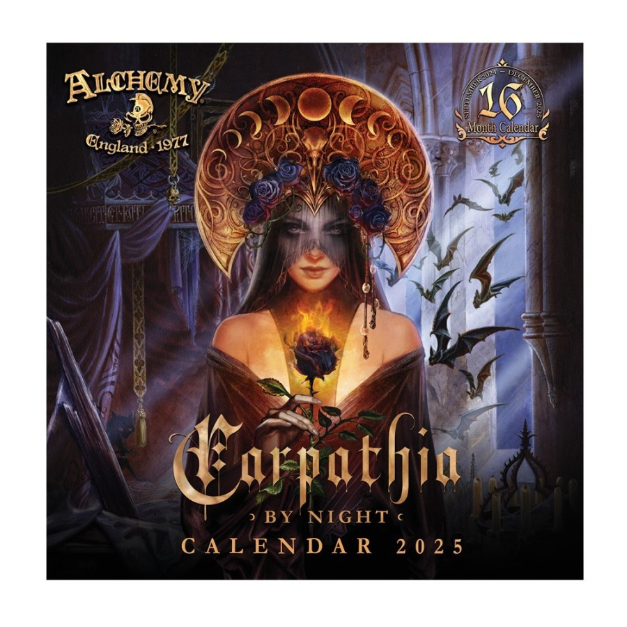 Alchemy Gothic &amp;#039;Carpathianight&amp;#039; 2025 Wall Calendar (Cal25 within Alchemy 1977 Gothic 2025 Calendar Printable