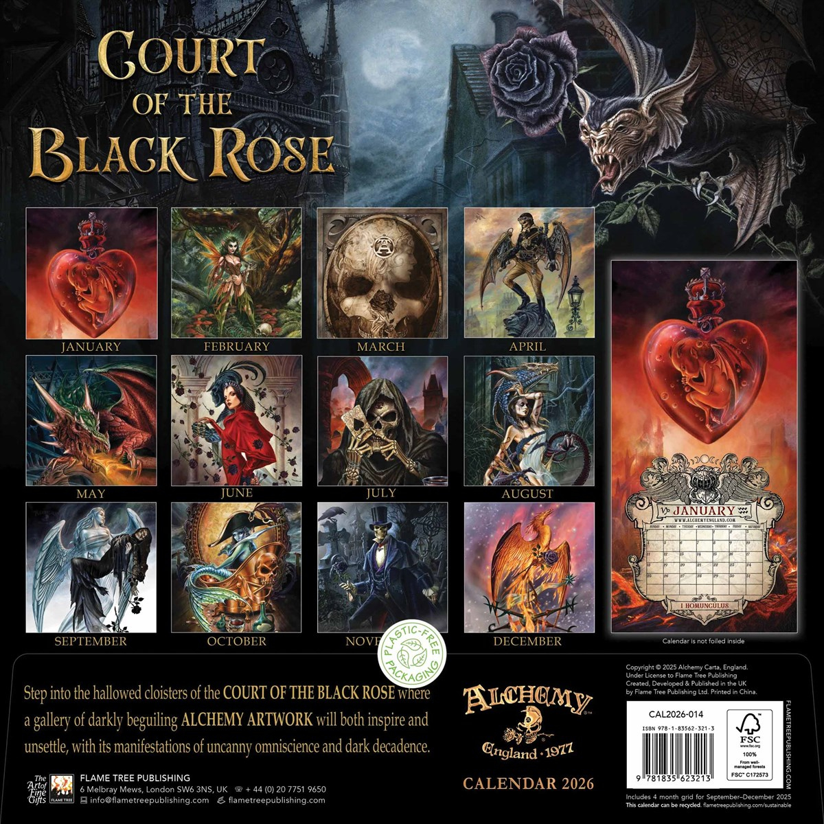 Alchemy Gothic, Carpathianight Calendar 2026 inside Alchemy 1977 Gothic 2025 Calendar Printable