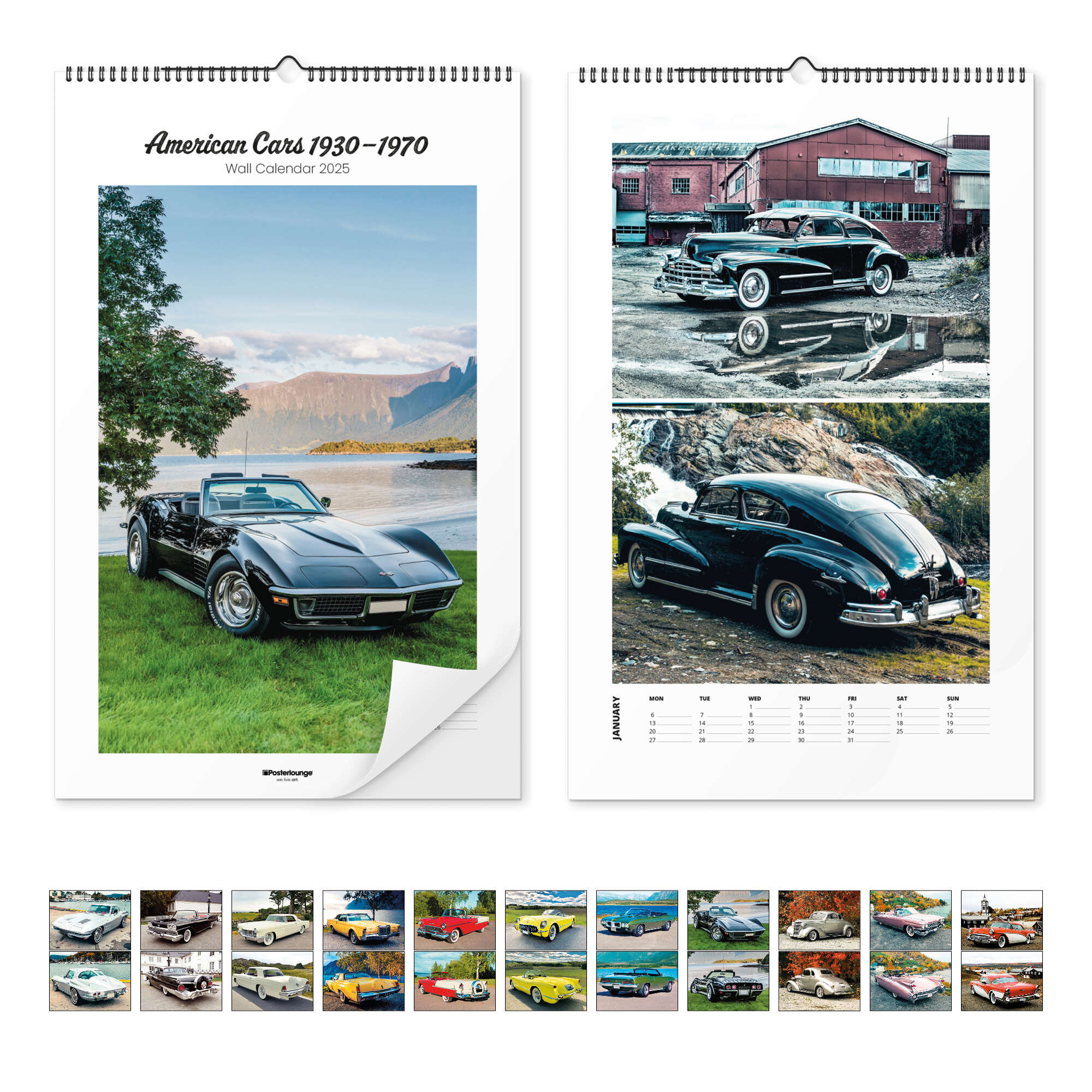 American Cars Calendar 2025 intended for American Muscle Cars 2025 Calendar Printable
