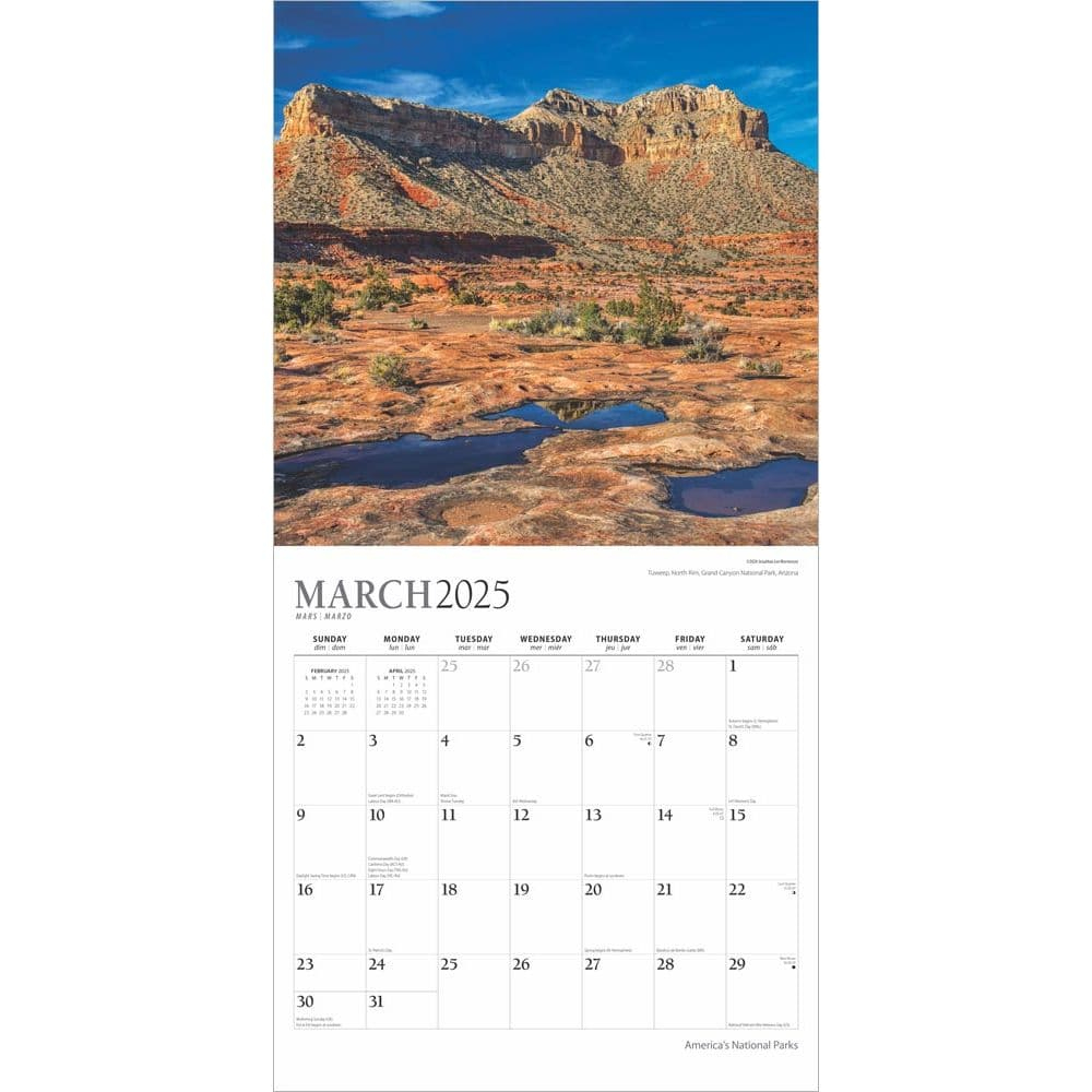 Americas National Parks Plato Foil 2025 Wall Calendar - Calendars in Americas National Parks Plato Foil 2025 Calendar Printable
