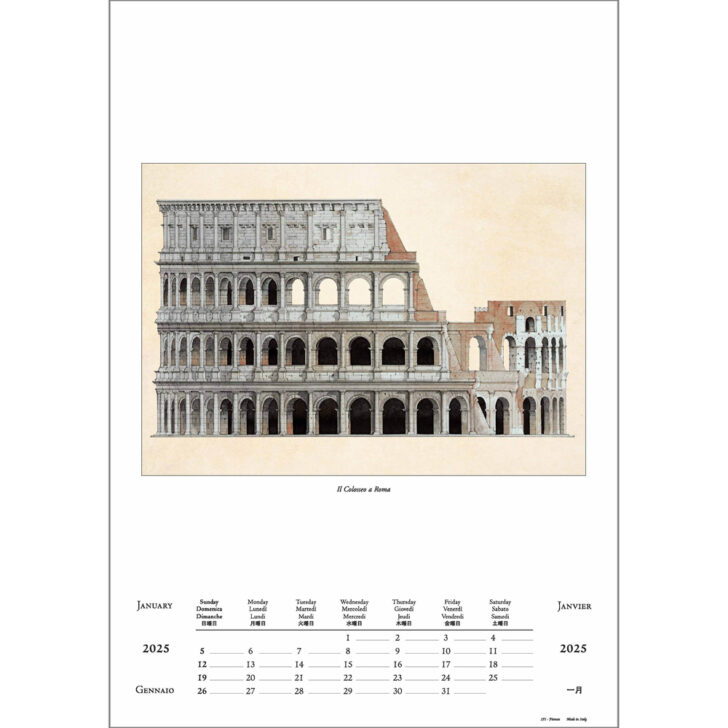 Rome 2025 Calendar  Printable