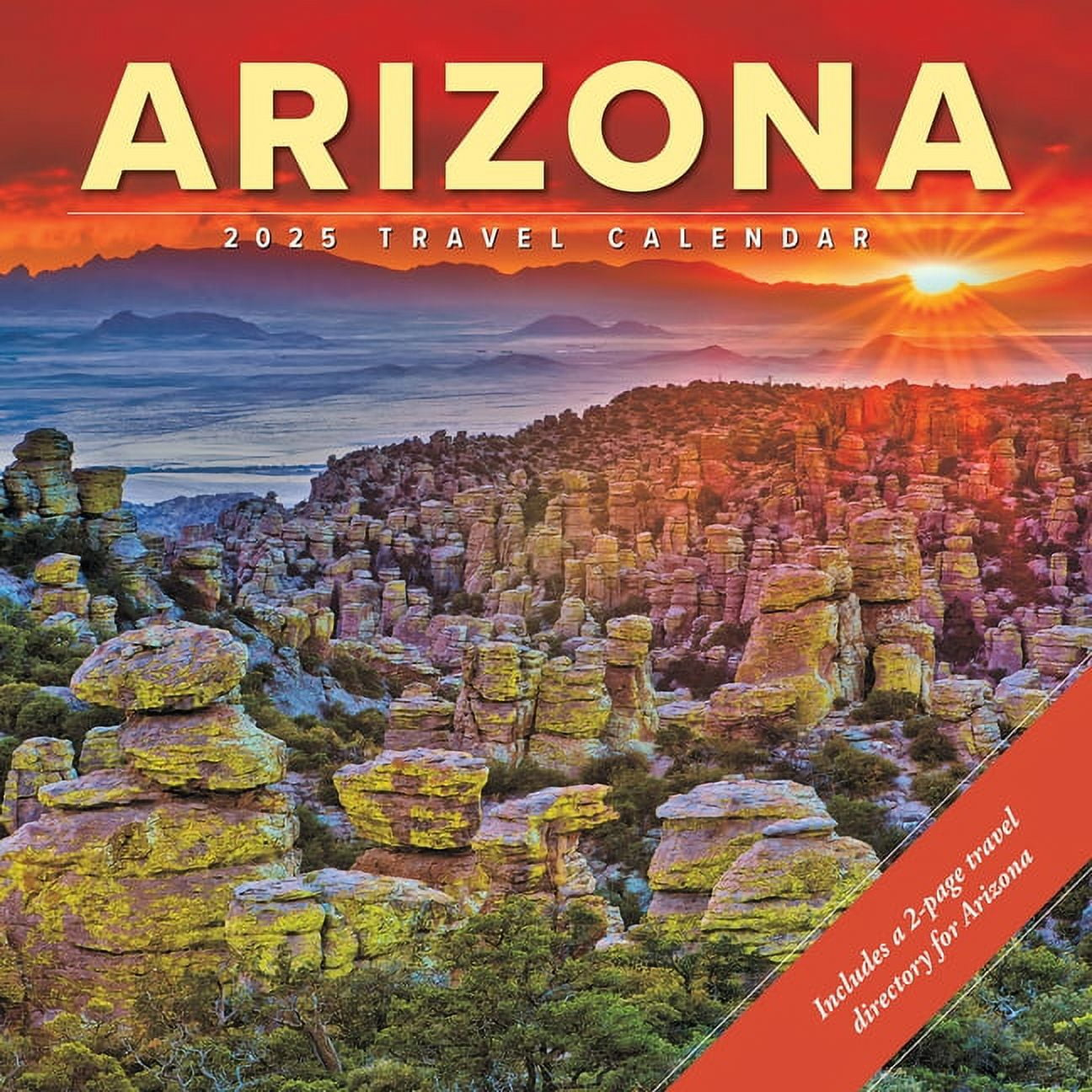 Arizona 2025 Wall Calendar for Appalachian Trail Travel and Events 2025 Calendar Printable