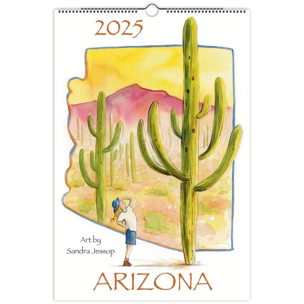 Arizona Wall Calendar - Etsy pertaining to Arizona Parks And Monuments 2025 Calendar Printable