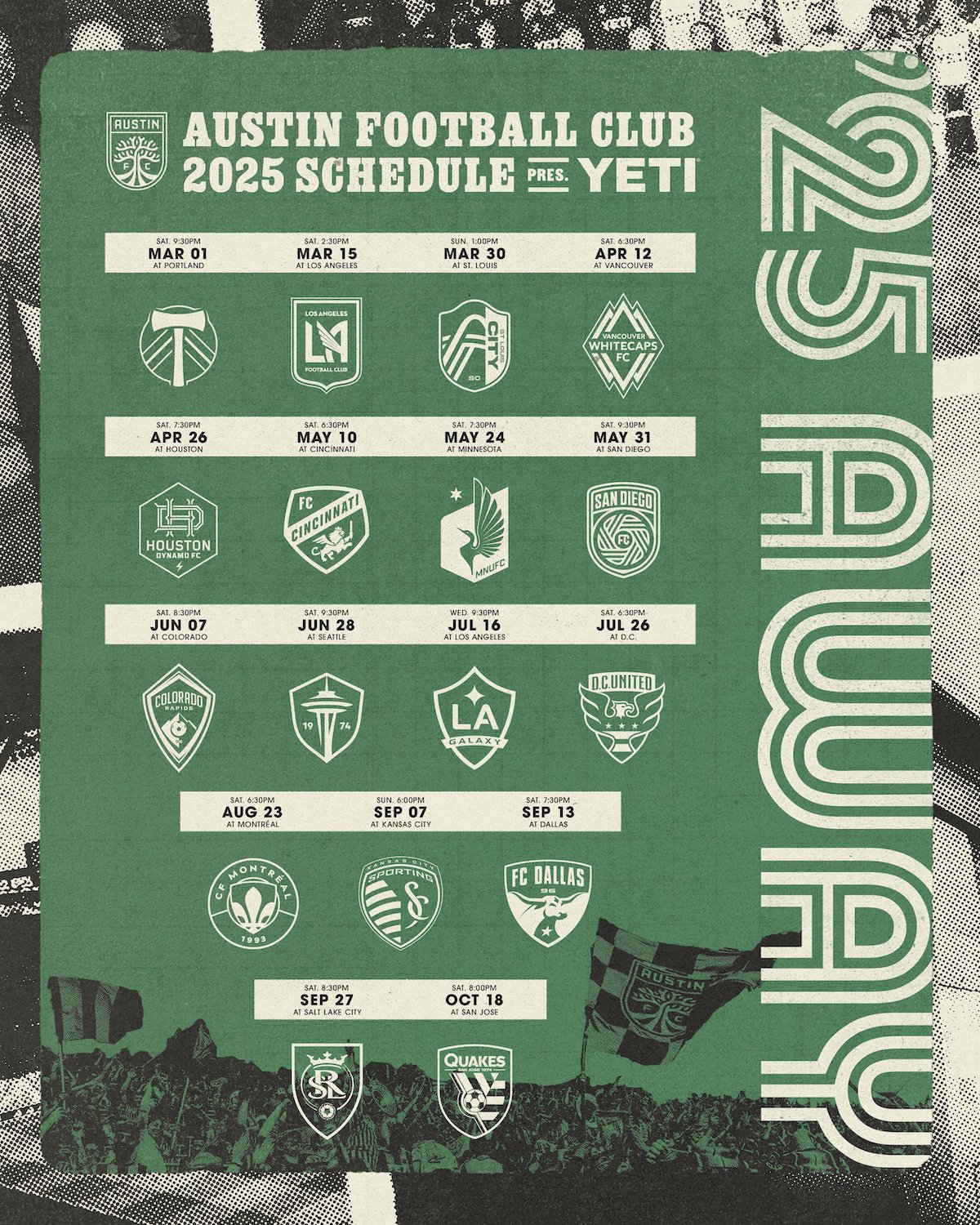 Austin Fc Releases 2025 Schedule - Austin Monthly Magazine with Mls Austin Fc 2025 Calendar Printable