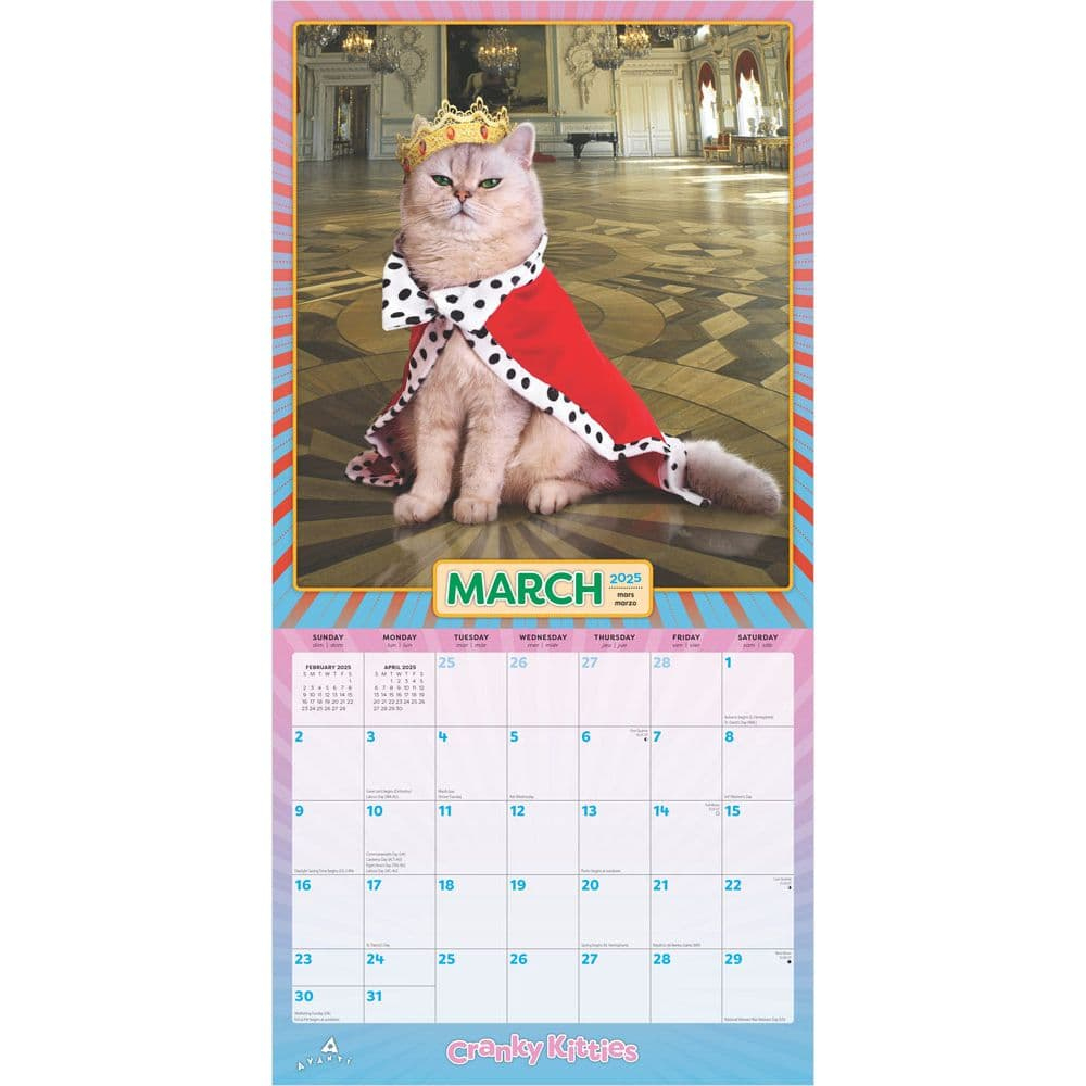Avanti Cranky Kittiesplato 2025 Wall Calendar - Calendars with Avanti Cranky Kitties By Plato 2025 Calendar Printable