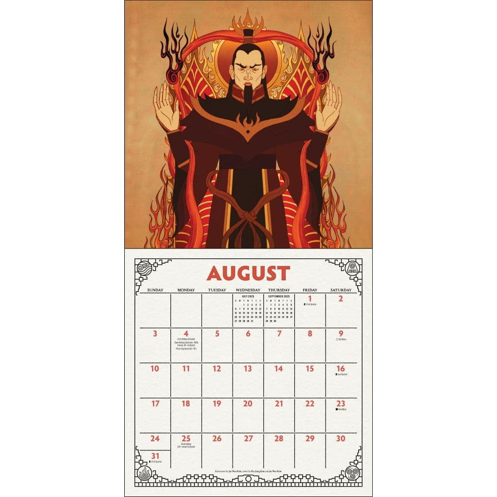 Avatar: The Last Airbender 2025 Collector&amp;#039;S Edition Wall Calendar With Bonus Pri : 13 Illustrations + Bonus Print (Calendar) within Avatar Last Airbender Collectors Edition 2025 Calendar Printable