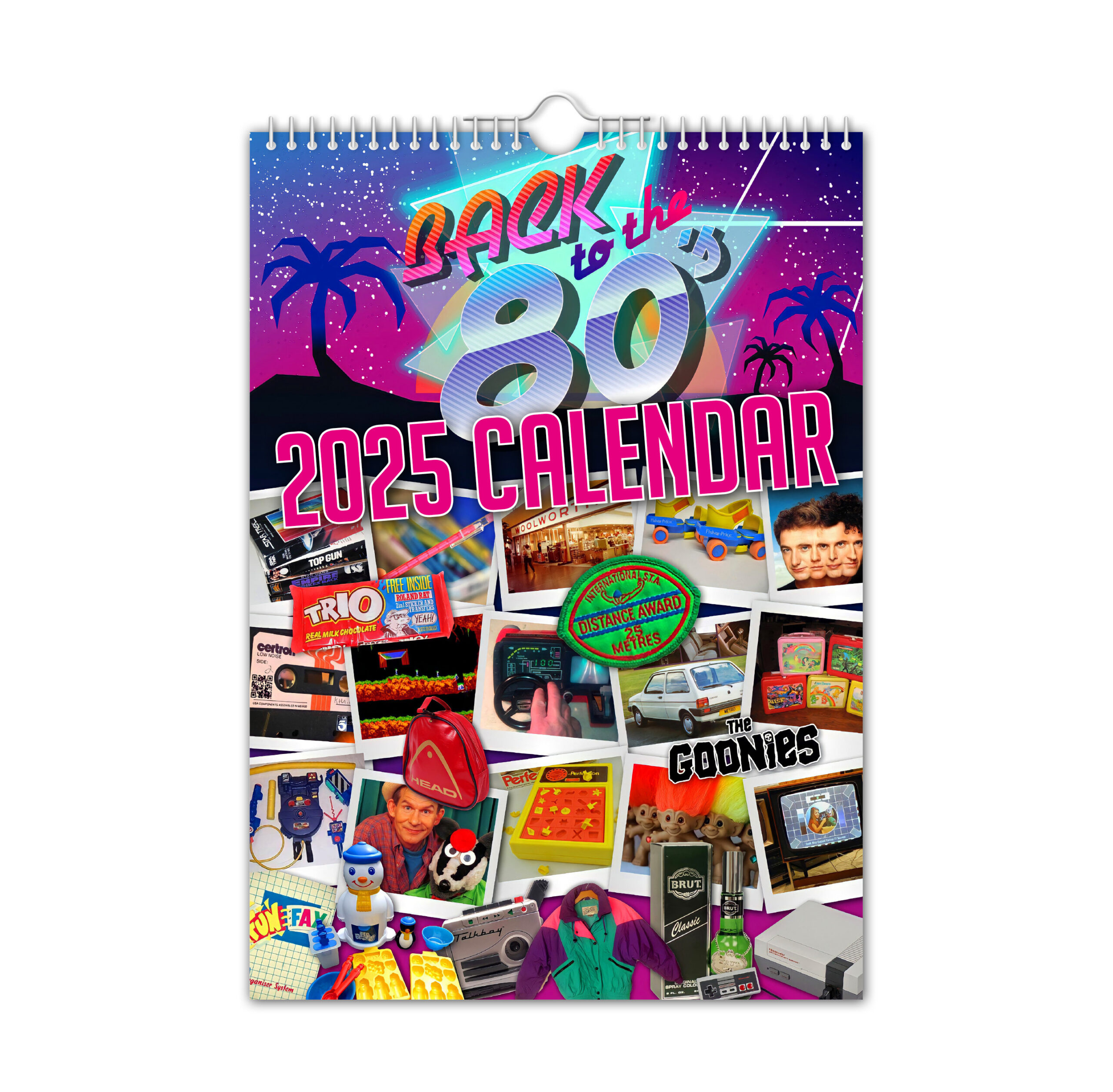 Back To The 80&amp;#039;S - 2025 Wall Calendar - Nostalgic / Quirky regarding 80s Flashback 2025 Calendar Printable
