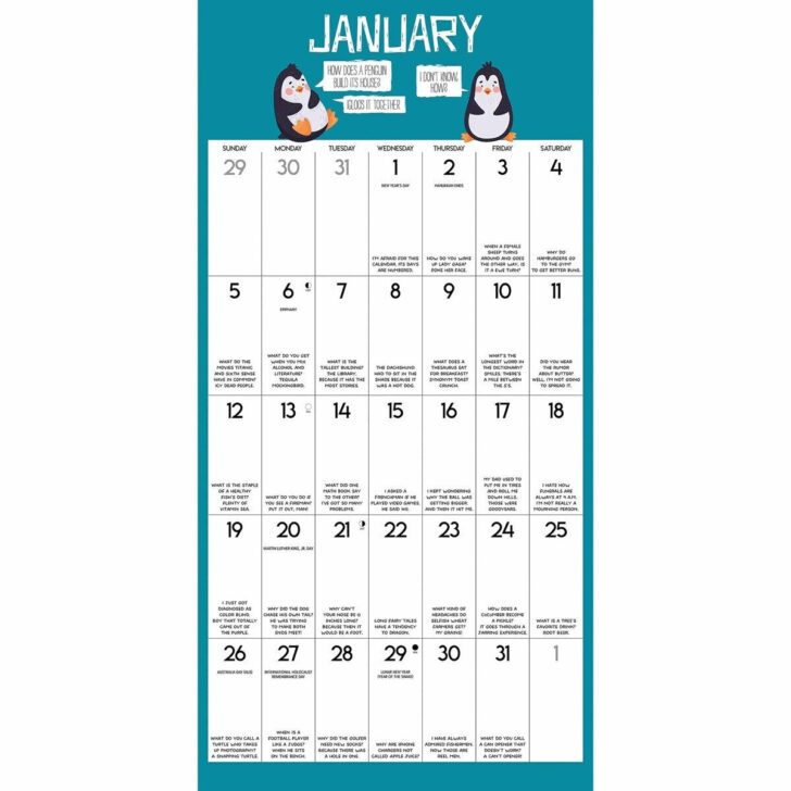 Stupidest Things Ever Said 2025 Calendar Printable
