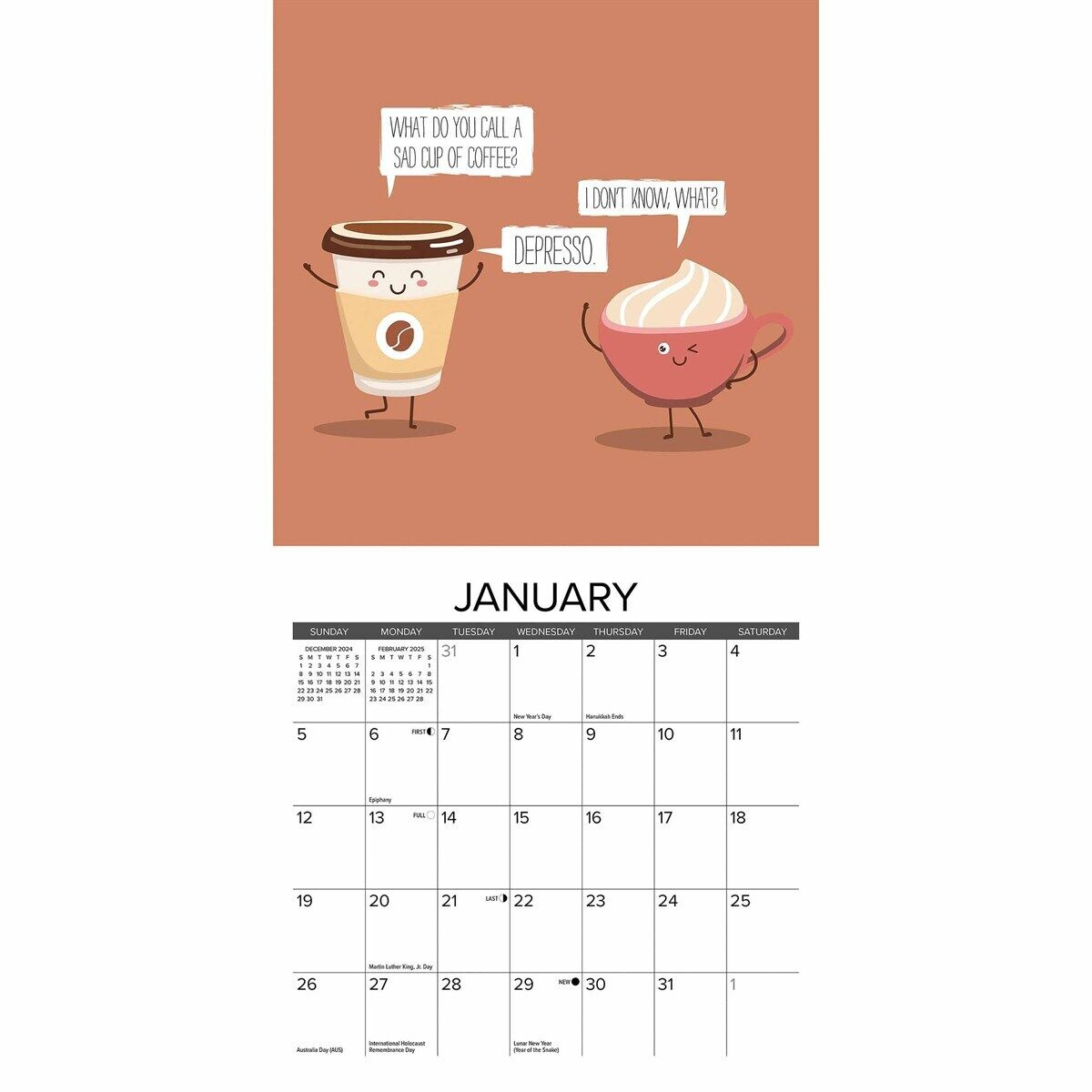 Bad Dad Jokes Mini Calendar 2025 - Humour - Month To View with regard to Stupidest Things Ever Said 2025 Calendar Printable