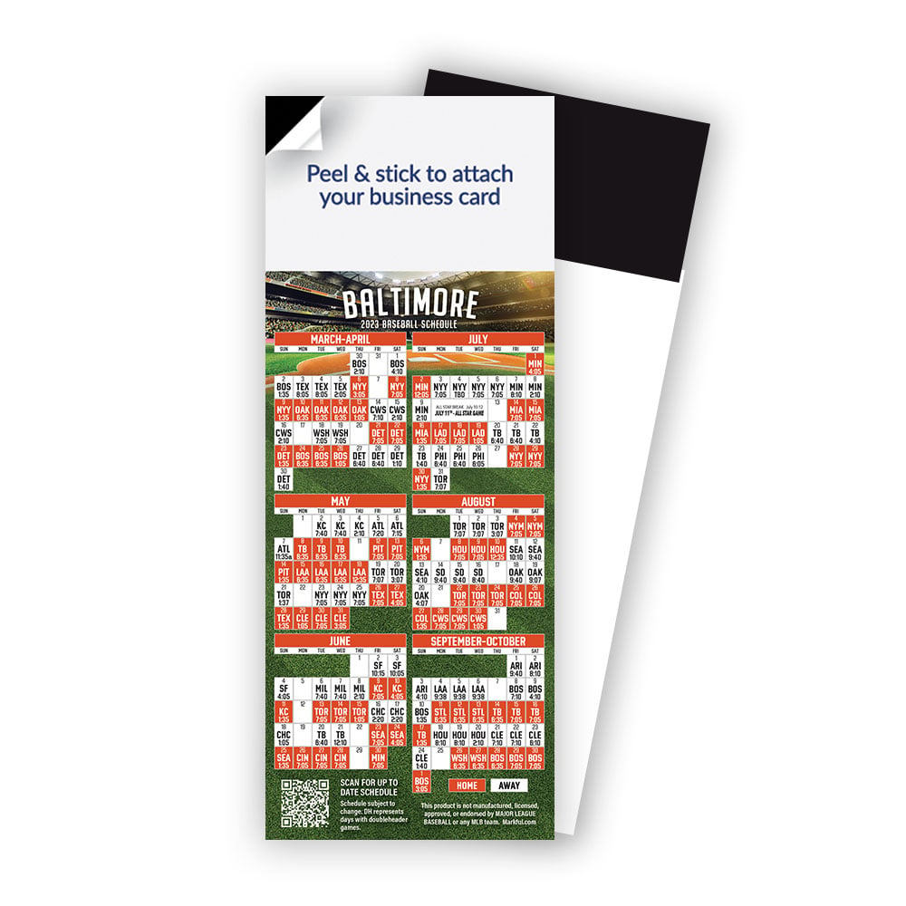 Baltimore Orioles Peel &amp;amp; Stick Quickstix Baseball Magnets 2025 - 1000 Pack within Mlb Baltimore Orioles 2025 Calendar Printable