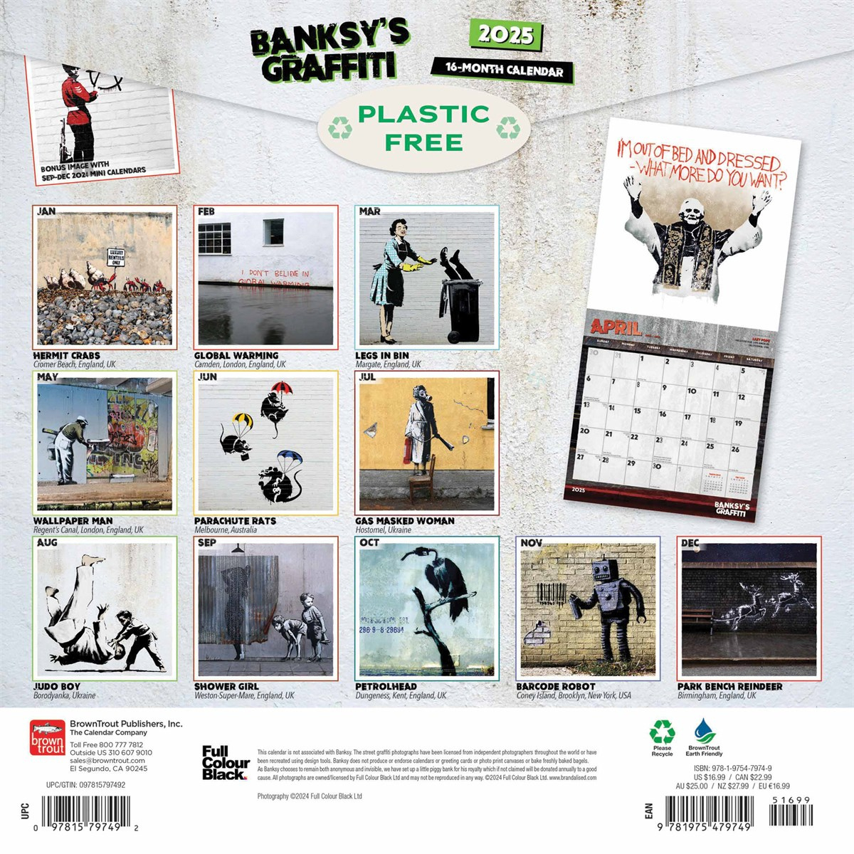 Banksy&amp;#039;S Graffiti Calendar 2025 within Street Art Square 2025 Calendar Printable