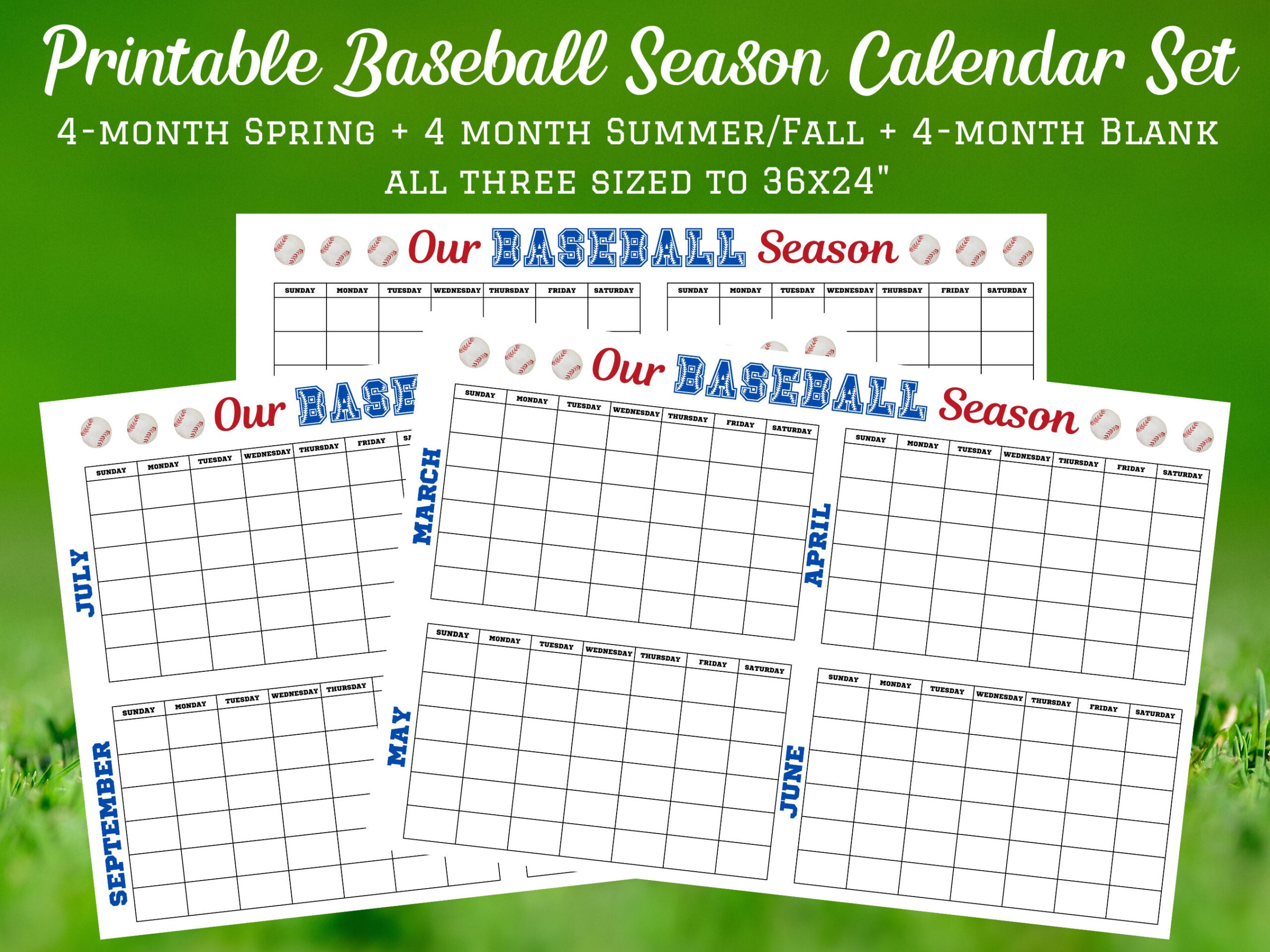 Baseball Wall Calendar - Etsy with regard to Baseball Trivia 2025 Calendar Printable