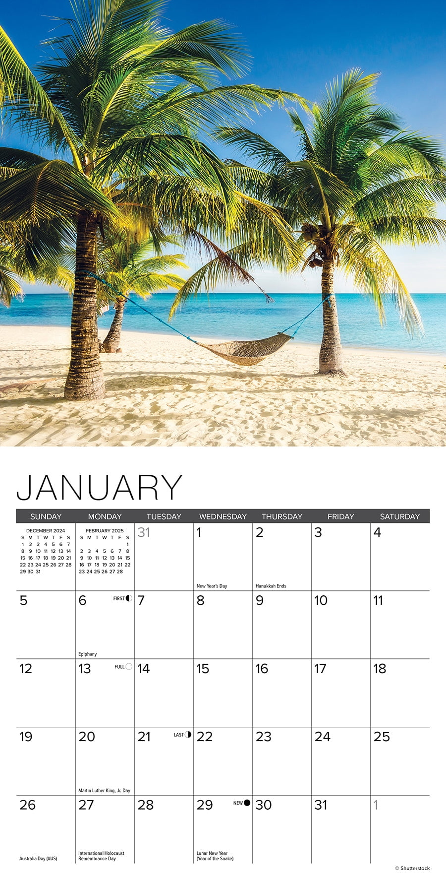 Beaches 2025 Mini Wall Calendar - Walmart regarding Ah Beach 2025 Calendar Printable