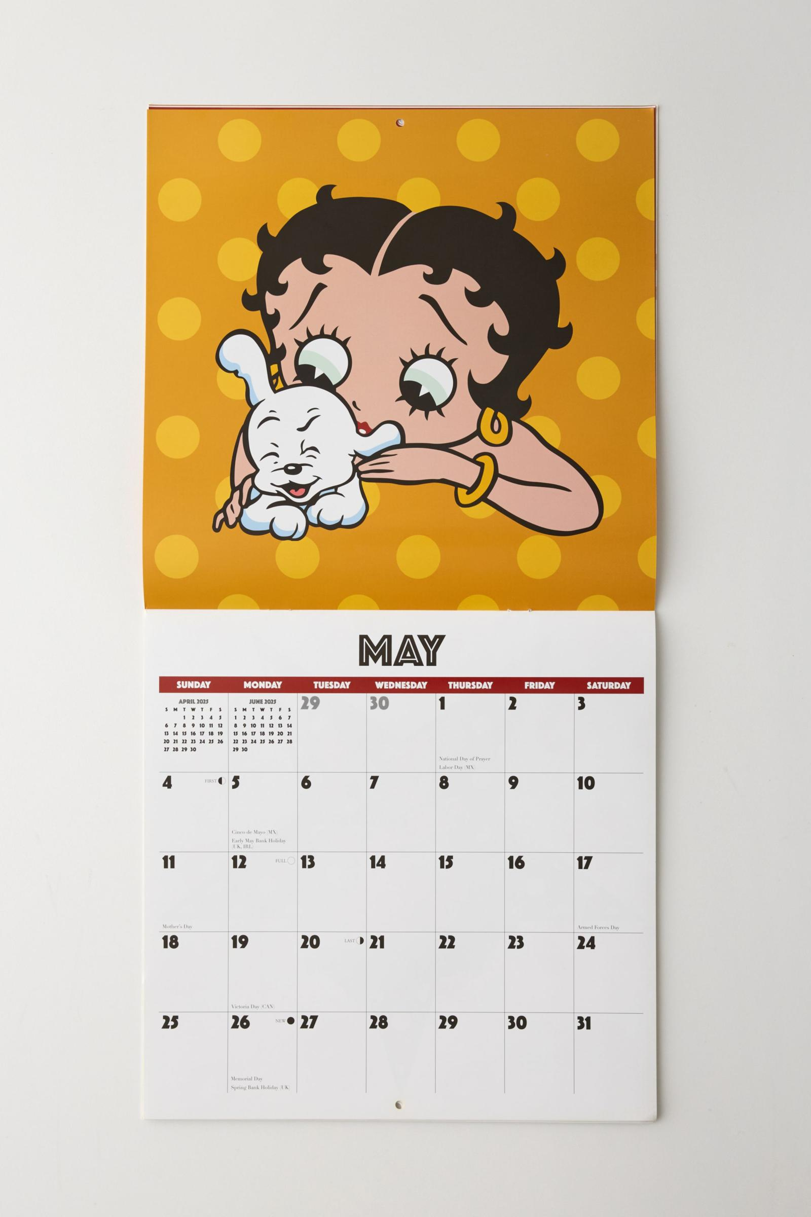 Betty Boop 2025 Wall Calendar | Urban Outfitters Australia pertaining to Betty Boop 2025 Calendar Printable
