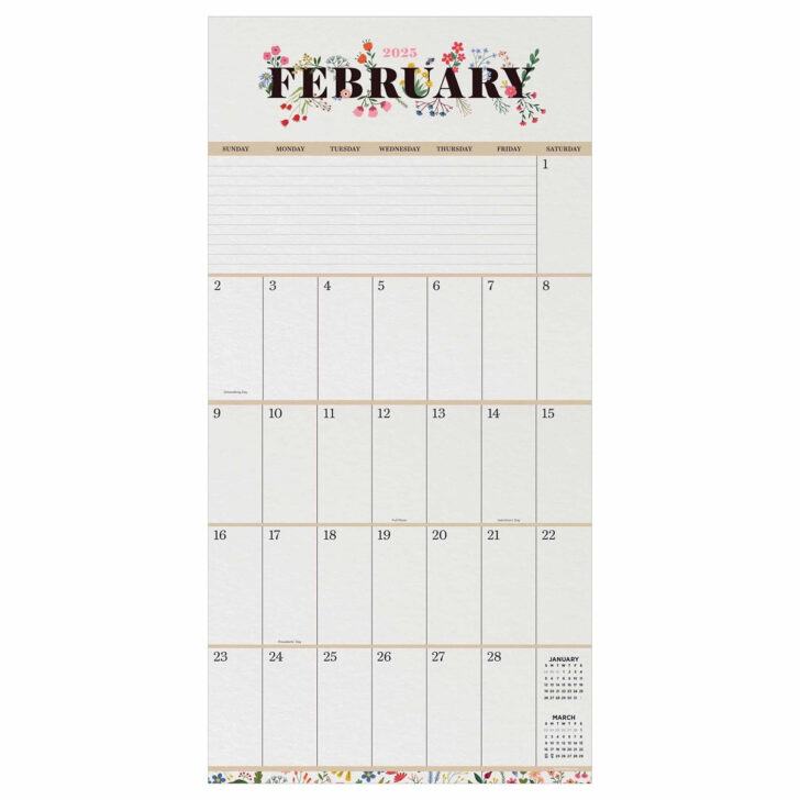 Mammoth Grid 2025 Calendar Printable
