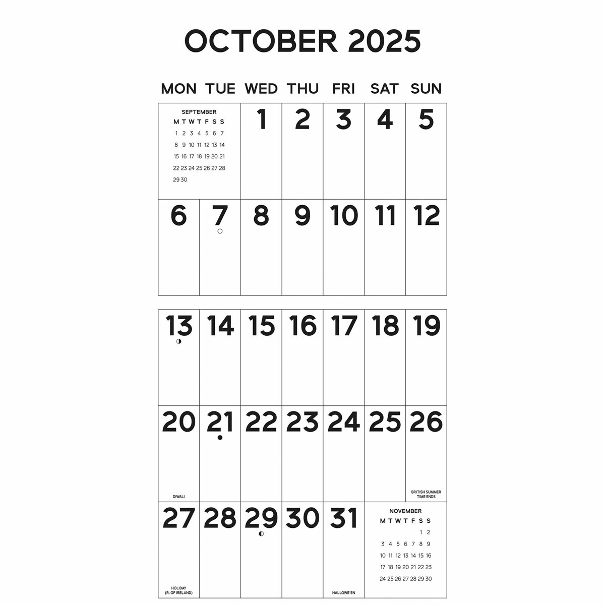 Big Letters, Big Numbers Calendar 2025 with regard to Big Letters Big Numbers 2025 Calendar Printable